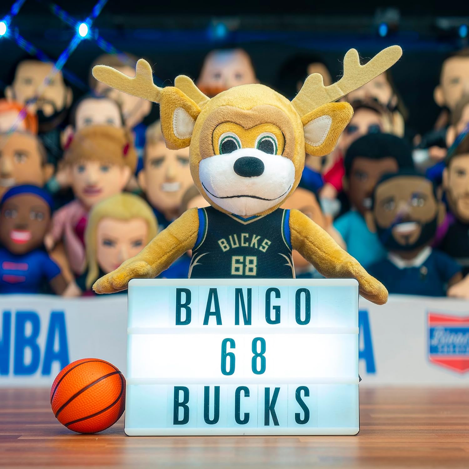 Bleacher Creatures Milwaukee Bucks Bango – Figura de peluche de mascota de la NBA de 10 pulgadas, una mascota para jugar o exhibir