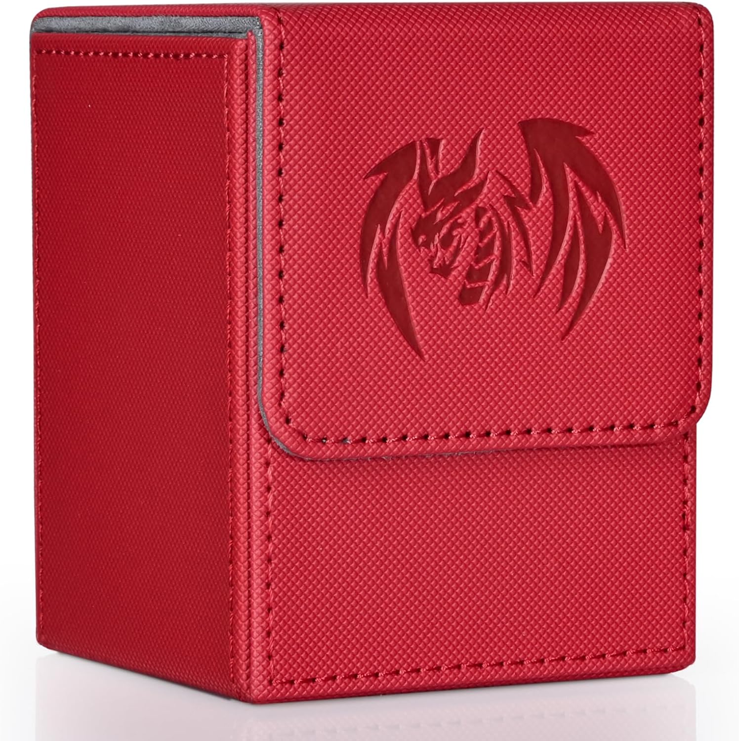 Caja de cartas para tarjetas Yugioh MTG, más de 100 fundas con 2 divisores para TCG CCG, caja de almacenamiento de tarjetas de piel sintética