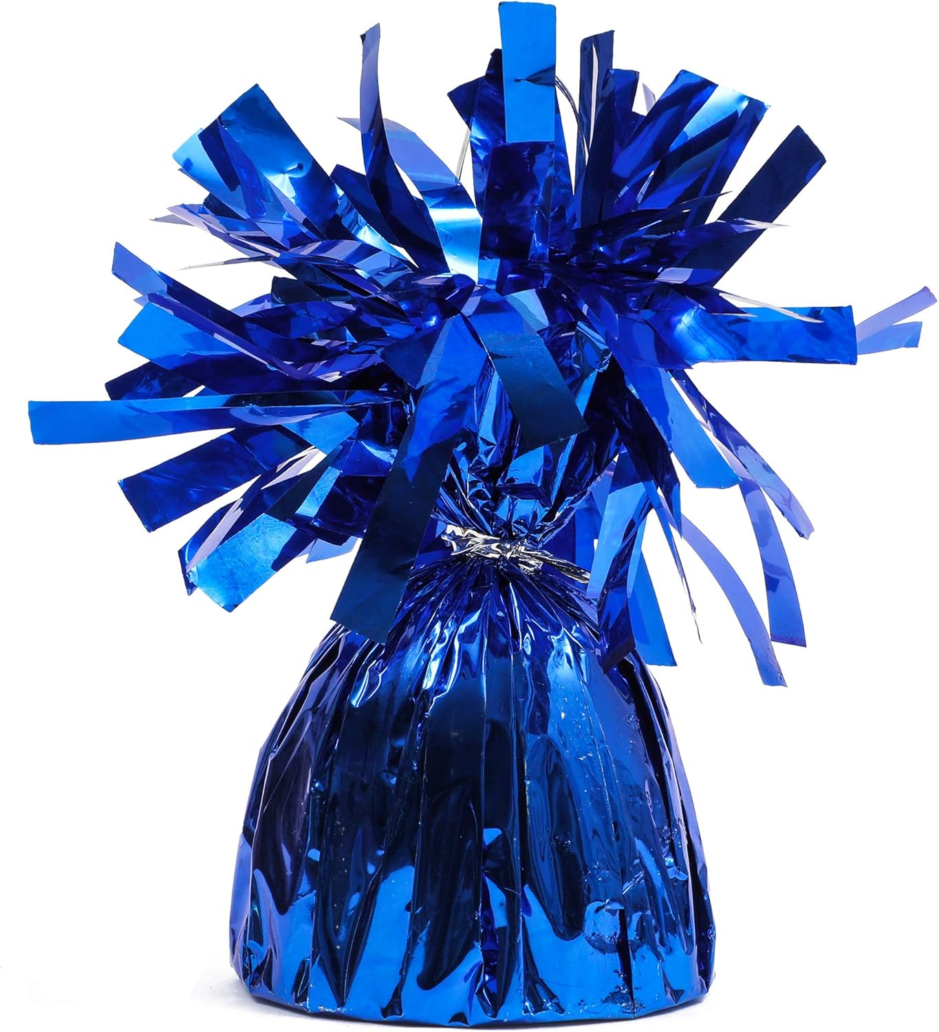 BLUE PANDA Paquete de 15 pesas de globo azul, pesas de fiesta a granel para mesas (azul metálico, 6 onzas, 4.5 pulgadas)