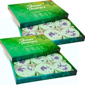 Cleverfy Vaporizadores de ducha para aromaterapia, caja de regalo de 12 bombas de ducha de mentol y eucalipto con aceites esenciales para relajación Cleverfy Vaporizadores de ducha para aromaterapia, caja de regalo de 12 bombas de ducha de mentol y eucalipto con aceites esenciales para relajación