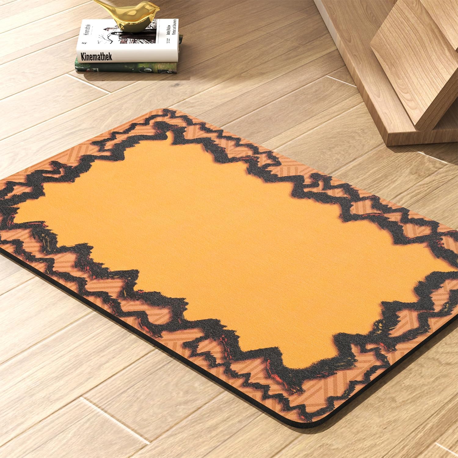 PADOOR -Tapete de alimentación de mascotas, absorbente, de secado rápido, tapete para comida y agua, tapete para tazón de comida para perros, tapete