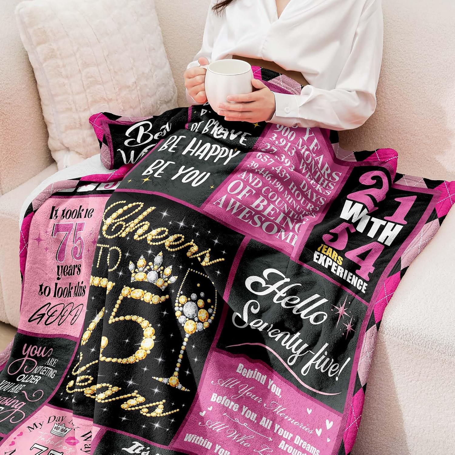 Regalos de cumpleaños 75 para mujeres, decoraciones de cumpleaños 75 para mujeres, regalos para cumpleaños 75, regalos de feliz cumpleaños 75, las