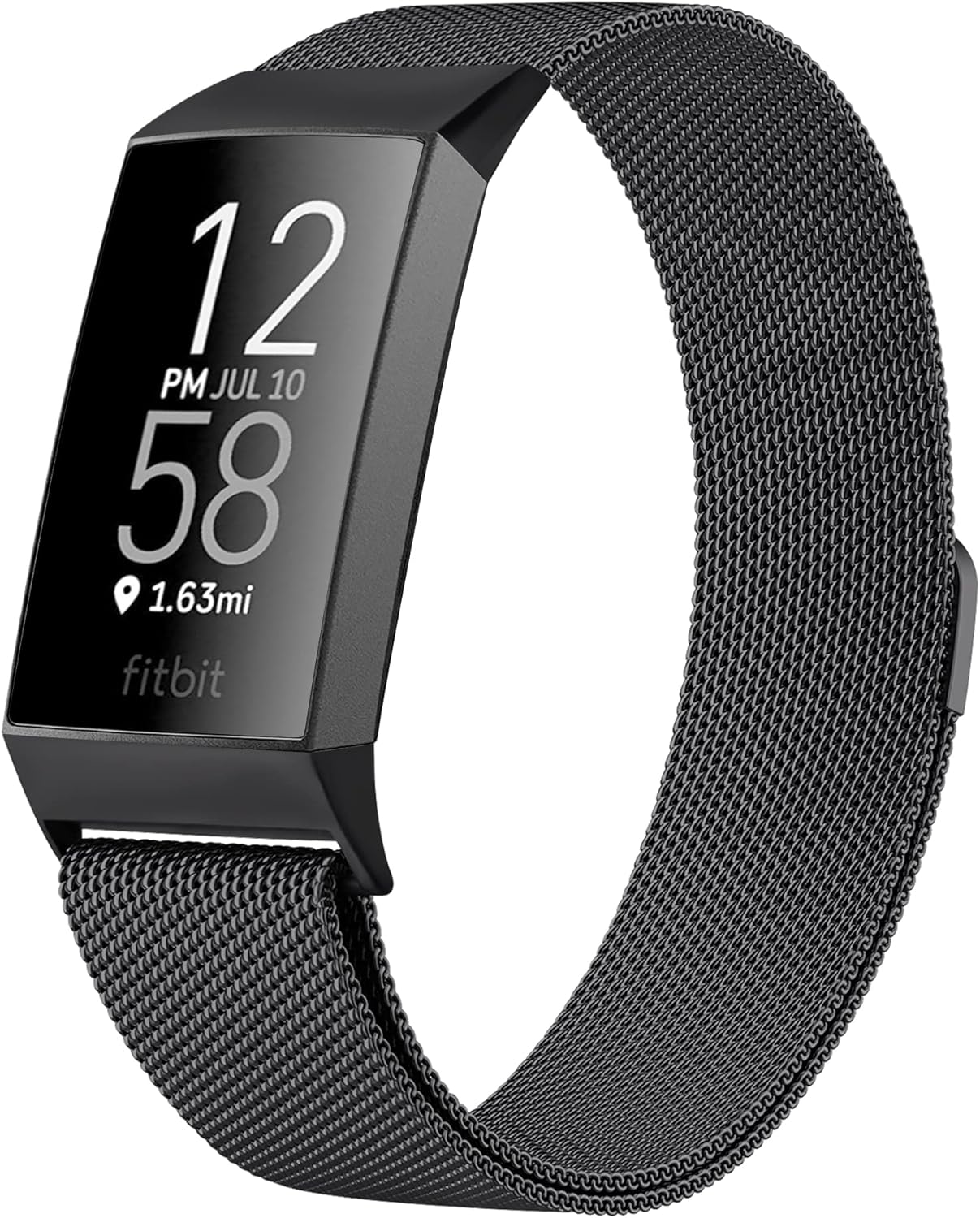 Vancle Bandas de metal para Fitbit Charge 3 BandFitbit Charge 4 Band para mujeres y hombres, malla de acero inoxidable transpirable pulsera con