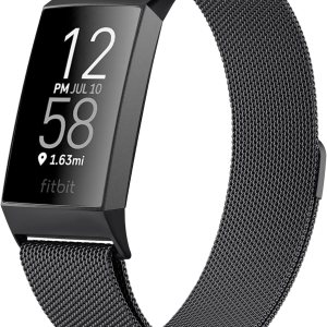 Vancle Bandas de metal para Fitbit Charge 3 BandFitbit Charge 4 Band para mujeres y hombres, malla de acero inoxidable transpirable pulsera con Vancle Bandas de metal para Fitbit Charge 3 BandFitbit Charge 4 Band para mujeres y hombres, malla de acero inoxidable transpirable pulsera con