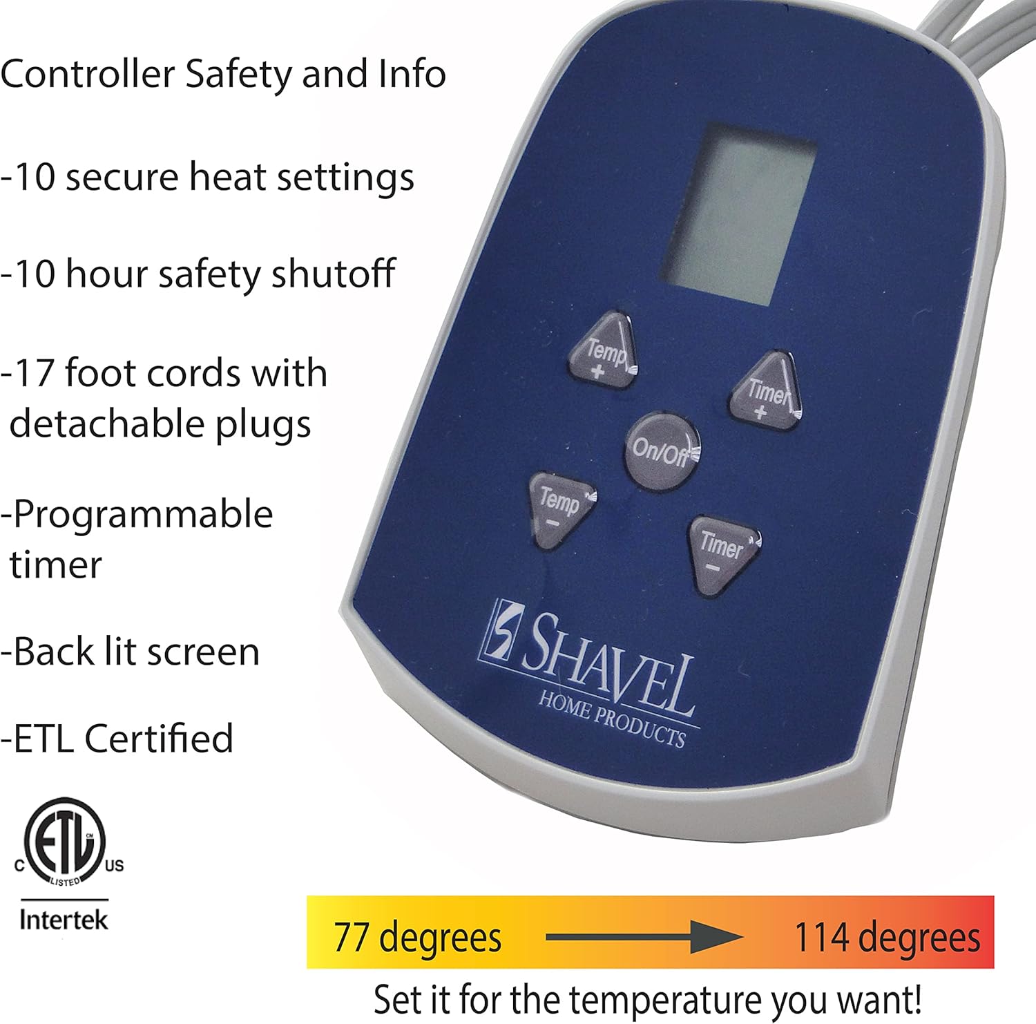 Thermee Micro Flannel Manta térmica de gran tamaño, tamaño individual, manta eléctrica de microfranela a ultra terciopelo con 10 niveles de calor,
