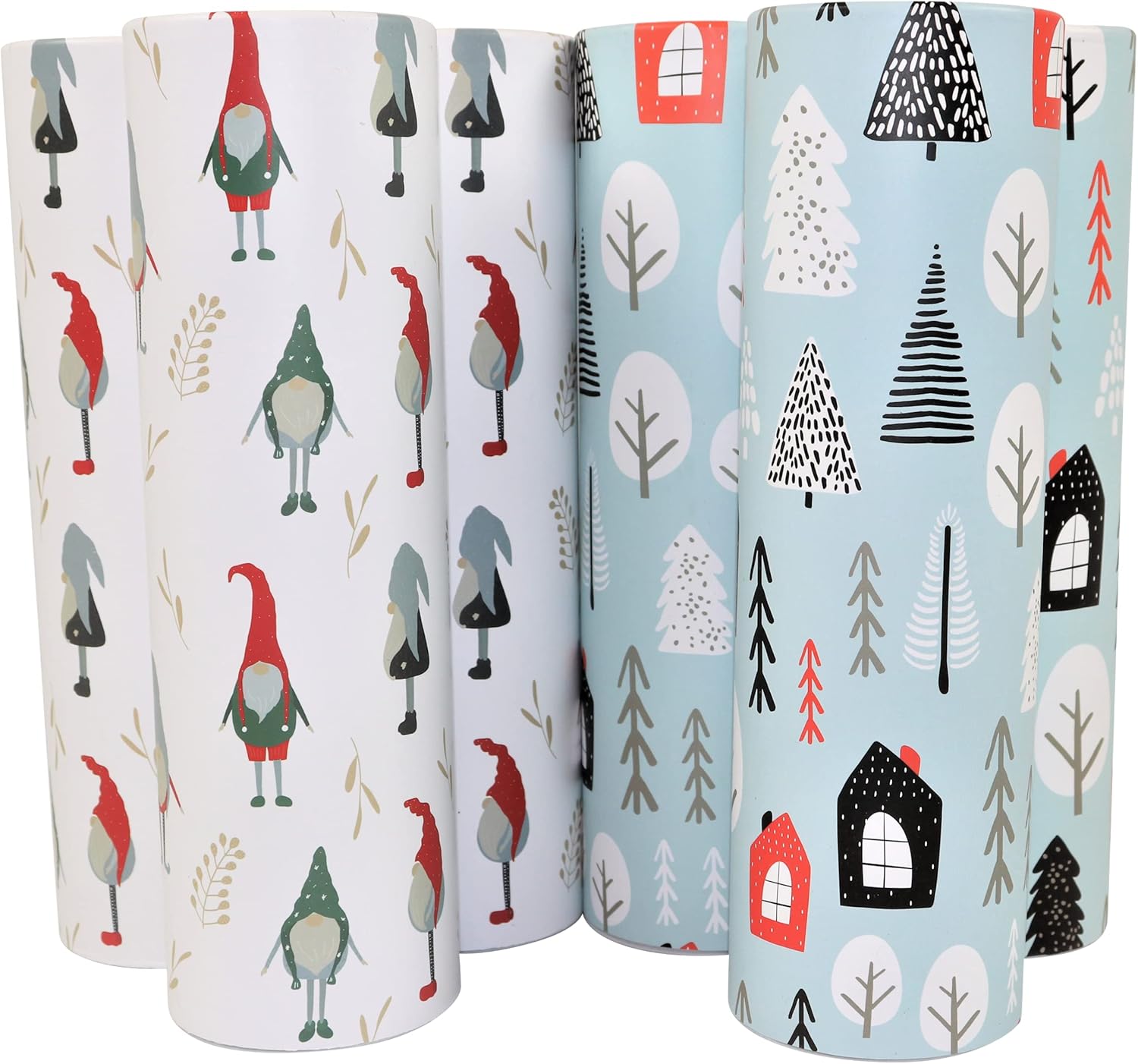 Soporte para pañuelos de automóvil de Navidad con pañuelos faciales, paquete de 6 unidades, contenedor de caja de tubos de pañuelos de viaje para