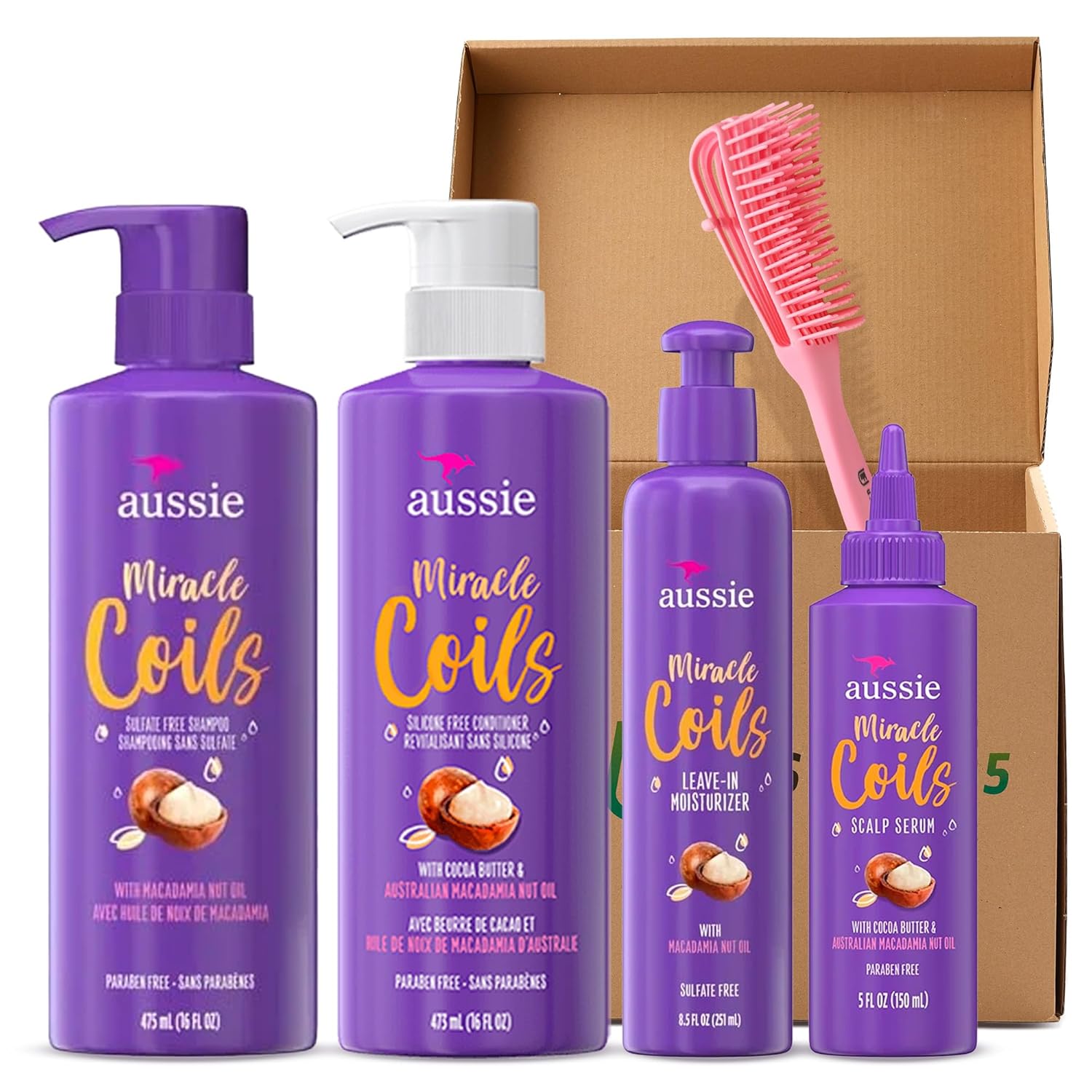 Set de champú y acondicionador humectante sin enjuague para el cuero cabelludo, kit para el cabello, productos para el cabello rizado, nuez de