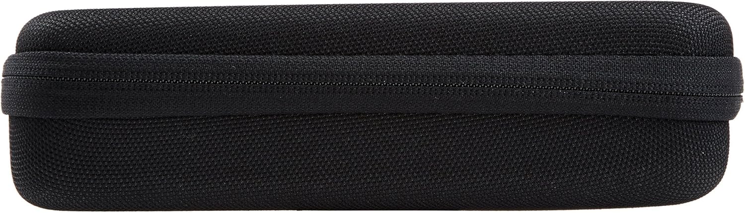 Tienda Basics Estuche de transporte pequeño para GoPro y accesorios – 9 x 7 x 2.5 pulgadas, sólido, negro
