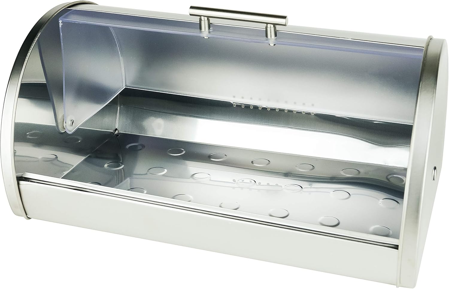 Galashield Panera para encimera de cocina  Contenedor de almacenamiento para pan  Panera de acero inoxidable con parte superior enrollable de
