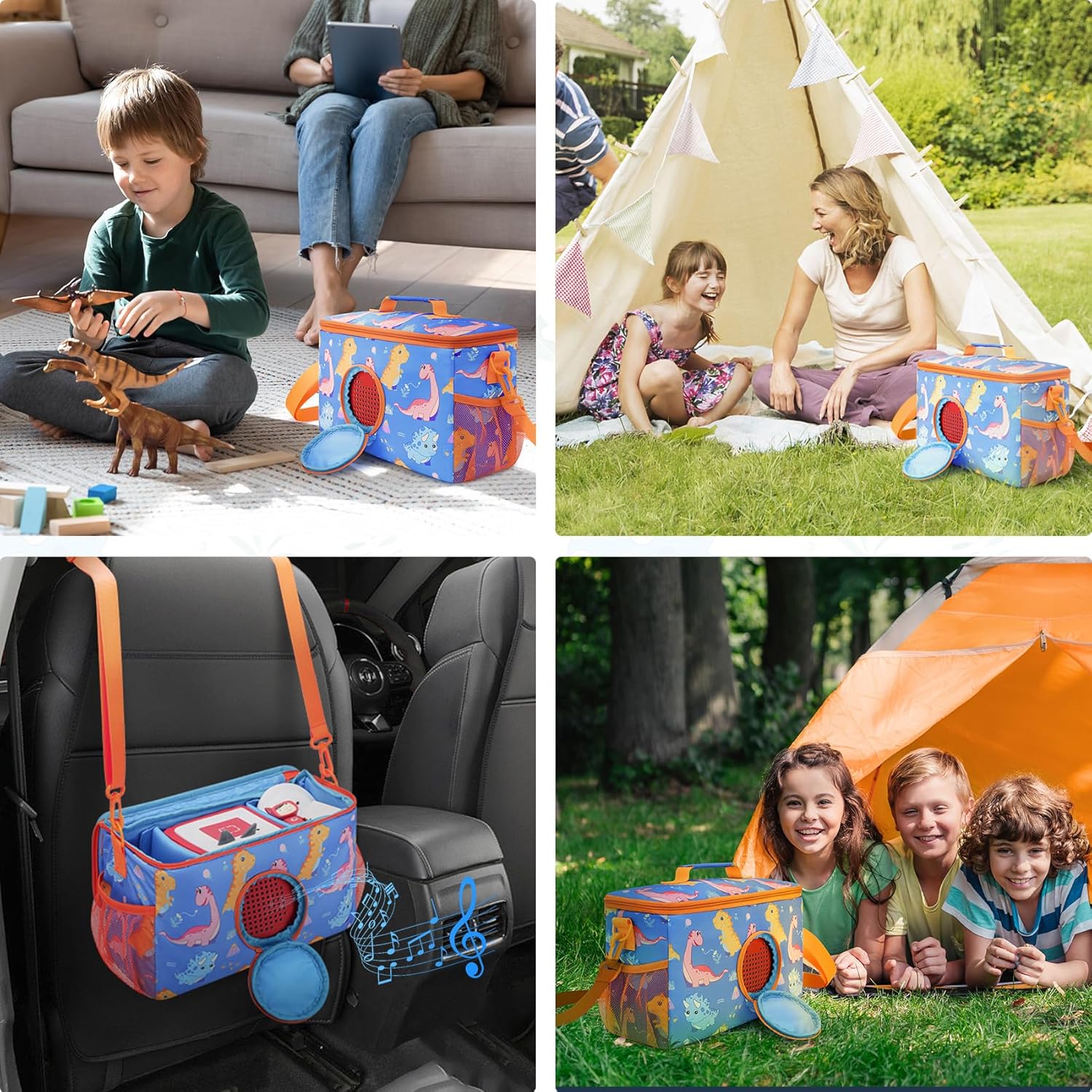 Funda de transporte portátil Tonies  Compatible con Toniebox Starter Set Tonies Figures Personajes Estación de carga Auriculares  Bolsa de viaje