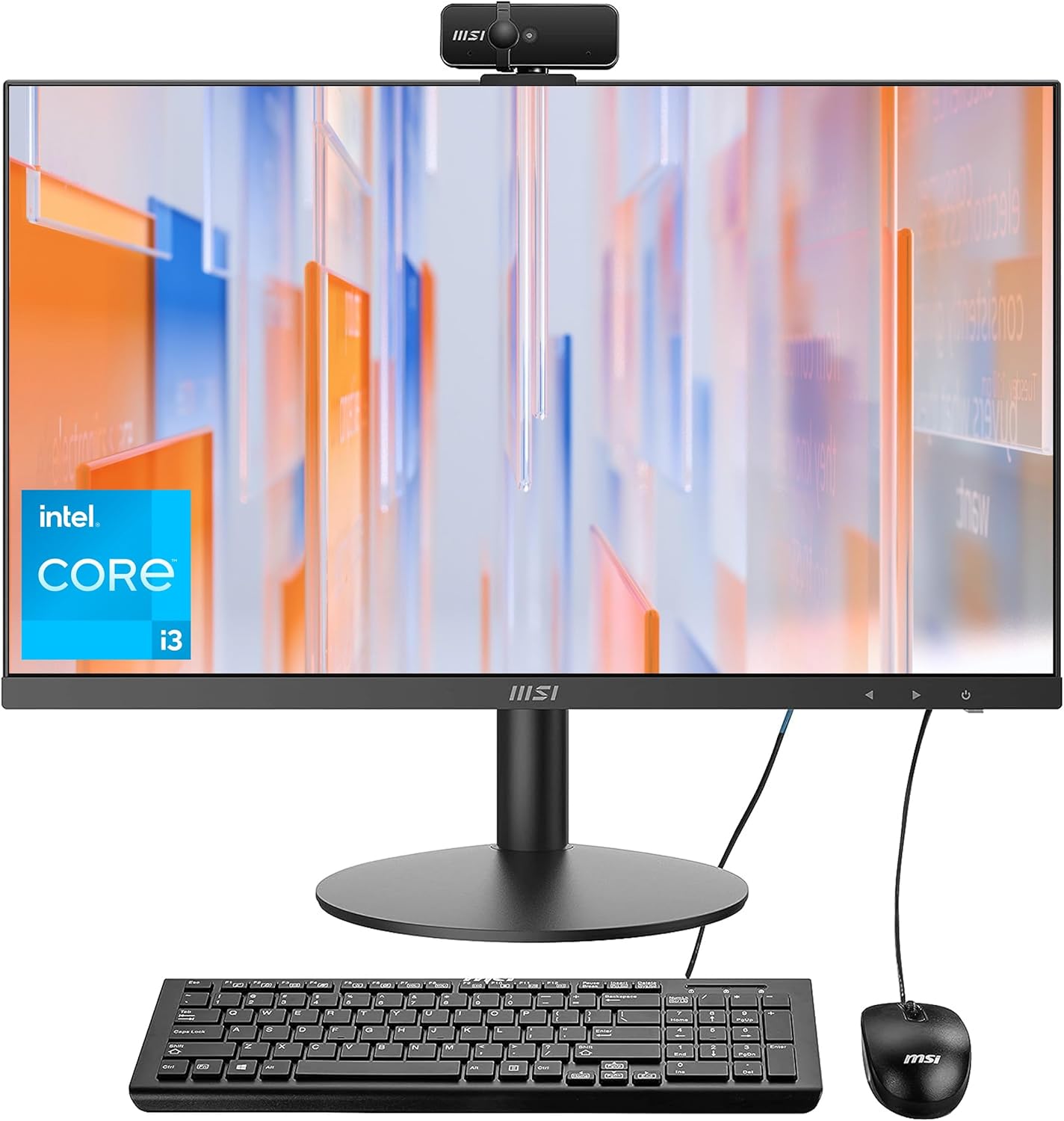 MSI Escritorio para computadora todo en uno, pantalla FHD IPS de 23.8″, memoria de 32 GB, SSD de 2 TB, procesador Intel Core de cuatro núcleos hasta