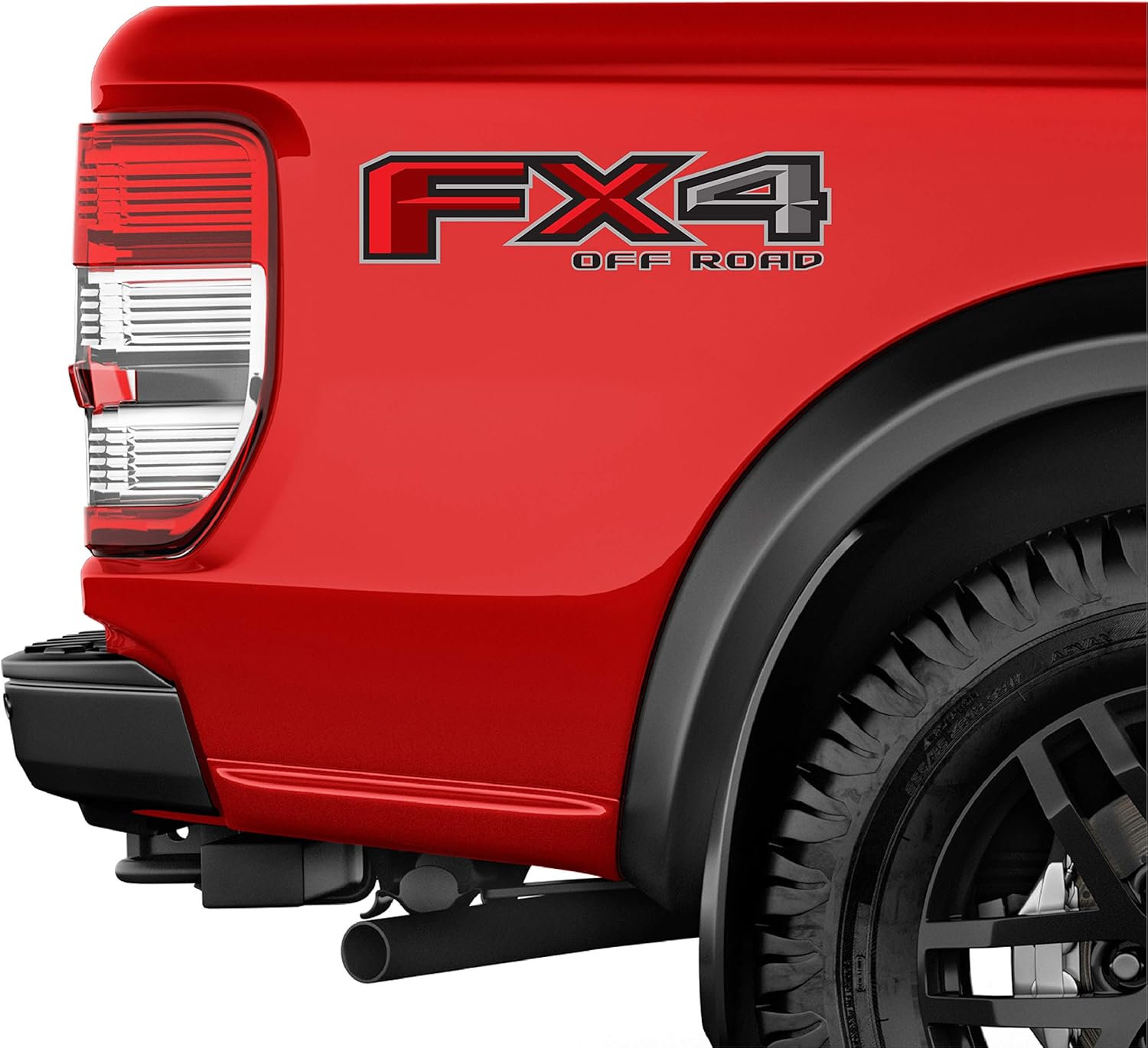 FX4 – Calcomanía de repuesto para bandera negra de Estados Unidos, emblema de cabecera F 150 para camión 4×4 Super Duty (FX4 Off Road calcomanía de
