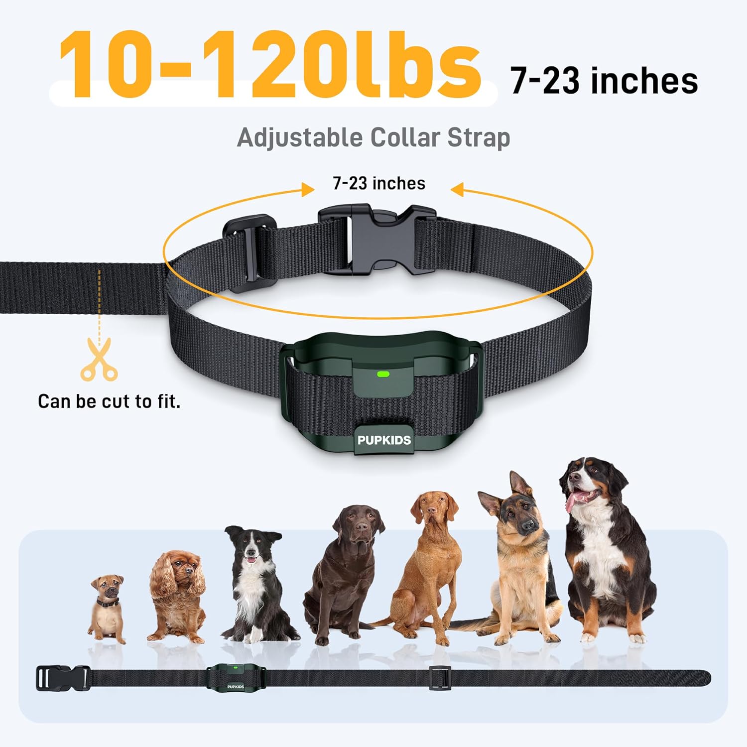 Collar de choque para perros con control remoto, paquete de 2  Collar de entrenamiento de perro de 4000 pies, 108 niveles, collar electrónico con 3