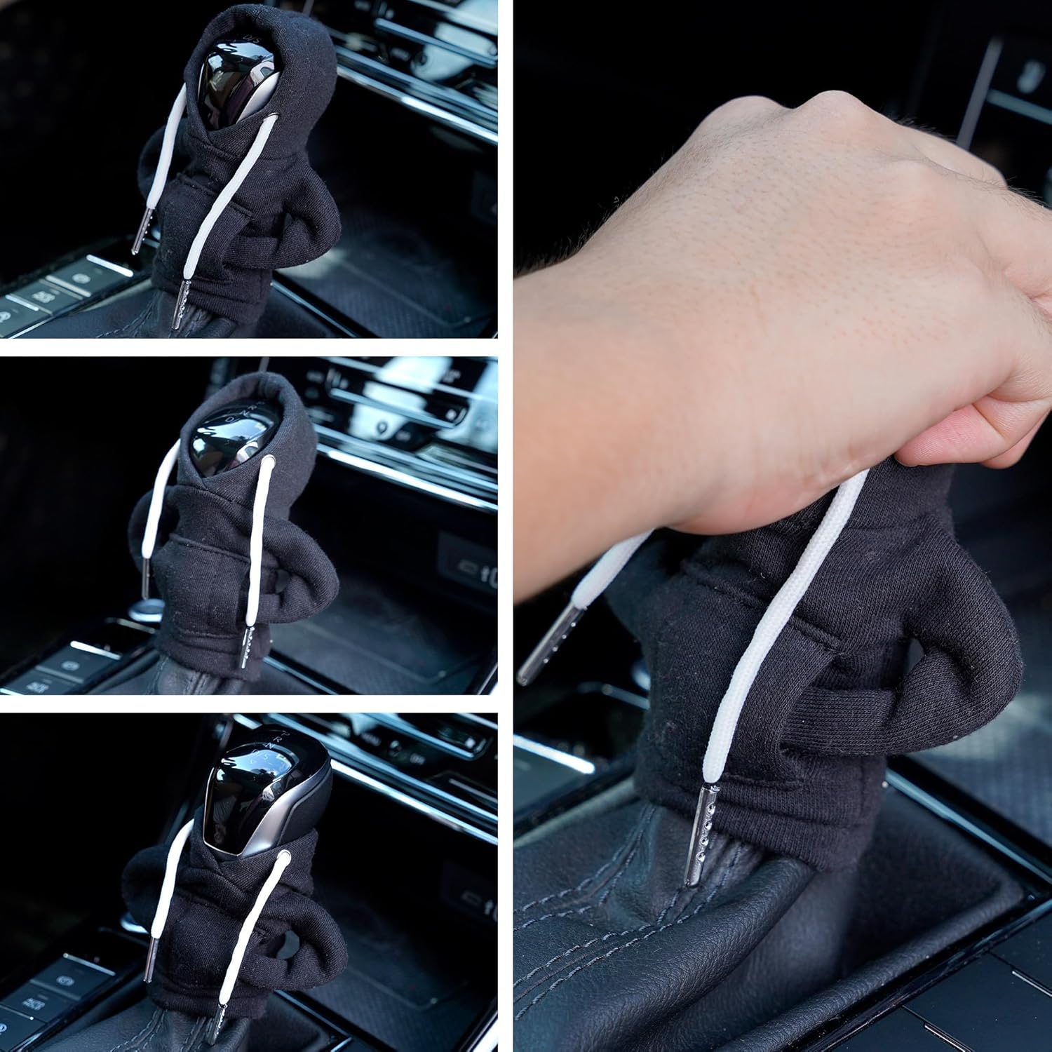 Funda con capucha para pomo de palanca de cambios de automóvil, funda para palanca de cambios, bonito interior de automóvil y accesorios