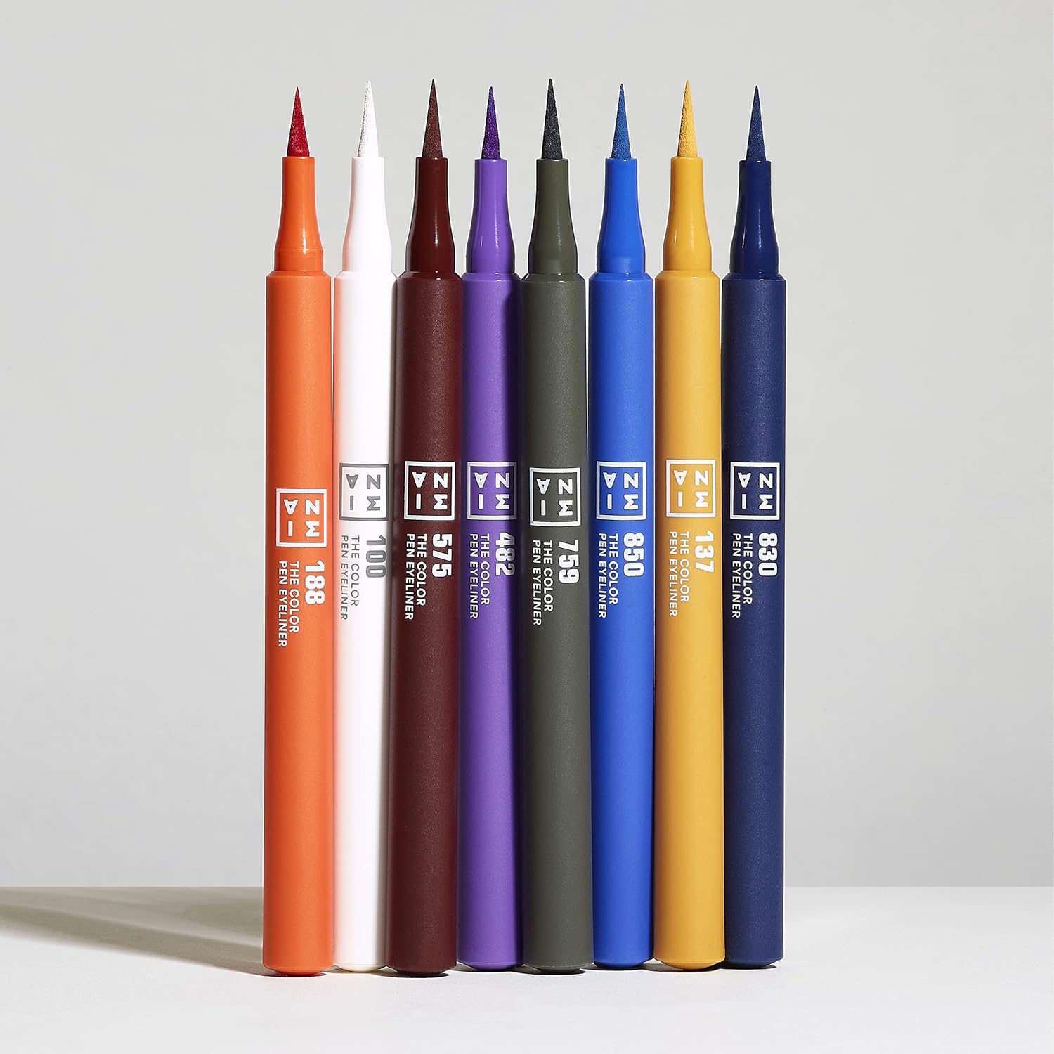 3INA The Color Pen 759 – Delineador líquido de larga duración con punta ultra fina 24 horas verde oliva – Colores vibrantes, mate, a prueba de