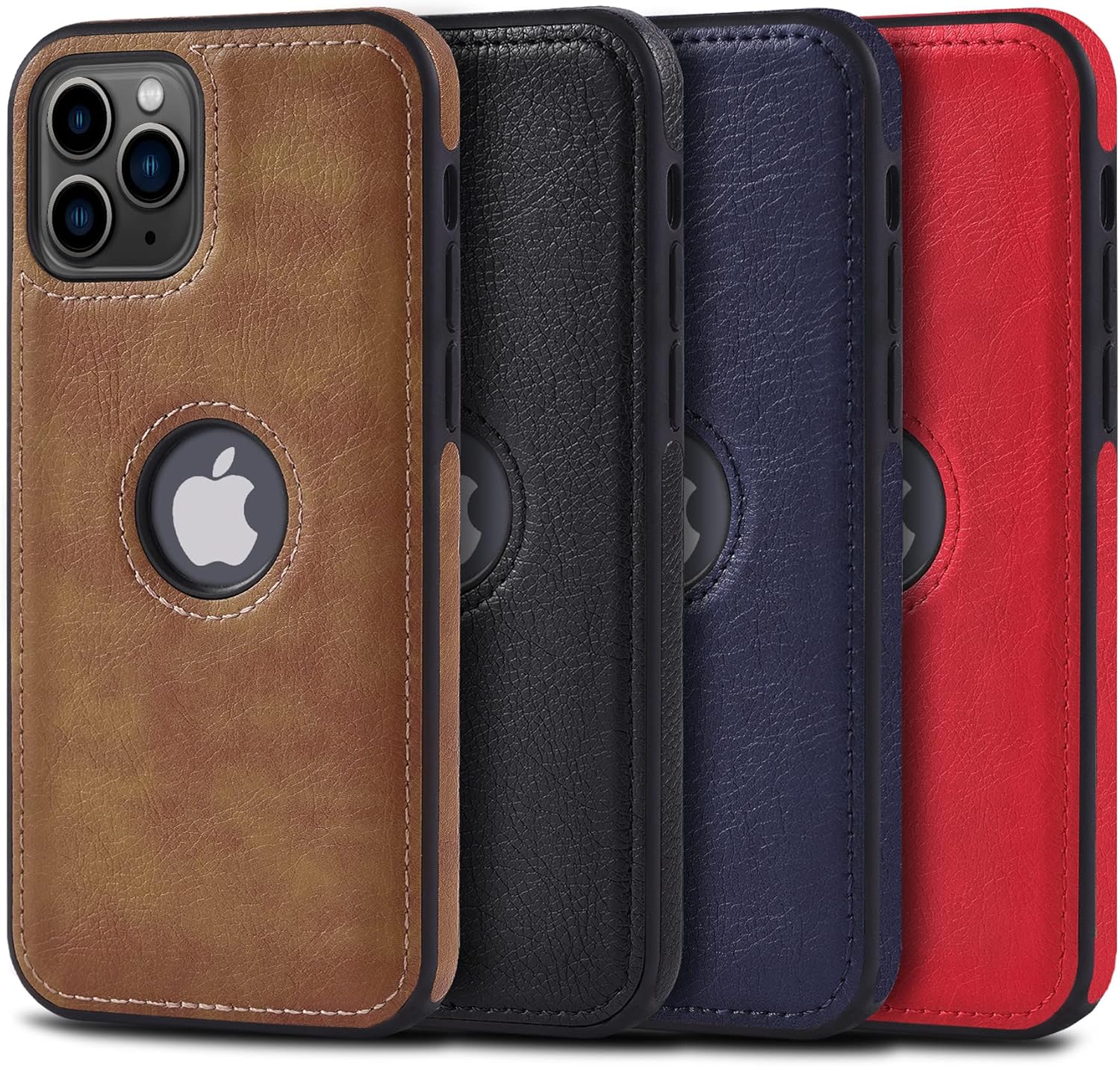 Funda protectora de piel de lujo con diseño único para iPhone 11 Pro Max, antideslizante, resistente a los arañazos, ultra delgada, funda protectora