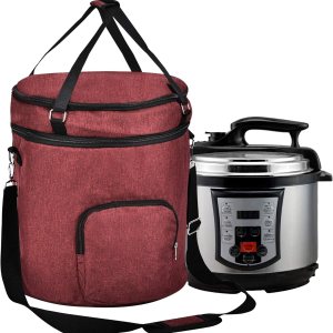 Bolsa de viaje para olla a presión, 2 compartimentos para accesorios de cocina, bolsa de almacenamiento redonda de cocina (incluida en la parte Bolsa de viaje para olla a presión, 2 compartimentos para accesorios de cocina, bolsa de almacenamiento redonda de cocina (incluida en la parte