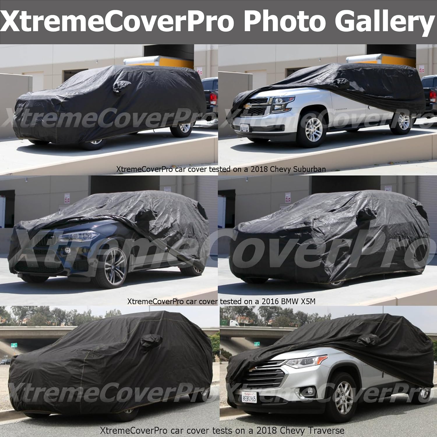 Funda de coche para Cadillac Escalade ESV XtremeCoverPro PRO Series 2002, 2003, 2004, 2005, 2006, 2007, 2008, 2009, 2010, color negro
