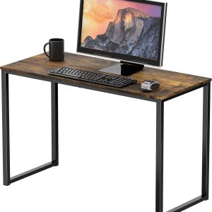 SHW Mission – Escritorio 32 pulgadas para oficina, café rústico SHW Mission – Escritorio 32 pulgadas para oficina, café rústico