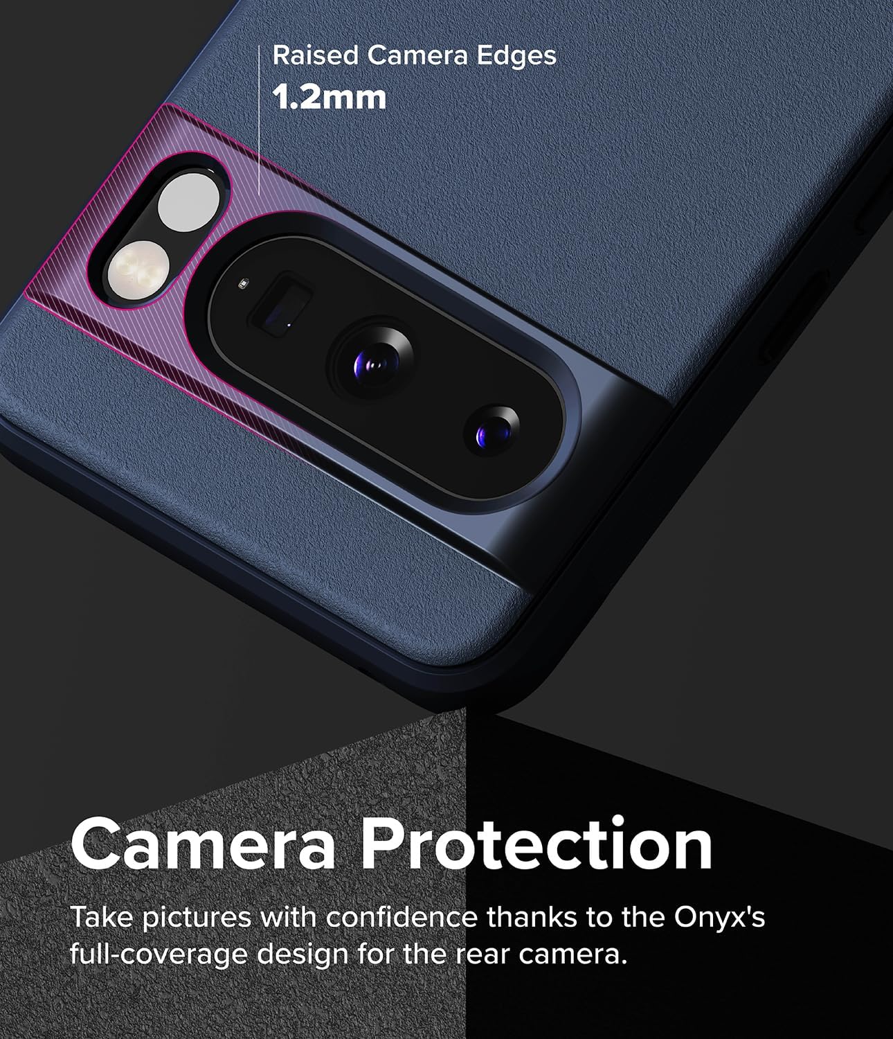 Ringke Onyx Se siente bien en la mano Compatible con Google Pixel 8 Pro, tecnología antihuellas que evita manchas grasas, agarre mejorado
