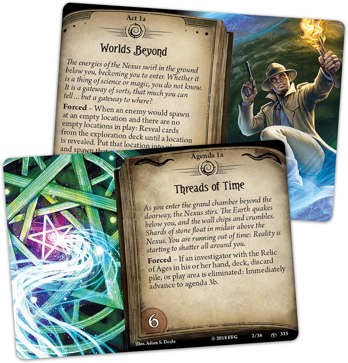 Fantasy Flight Games Arkham Horror The Card Game Shattered Aeons Mythos Pack  Descubre verdades cósmicas! Juego de cartas cooperativo de vida, a