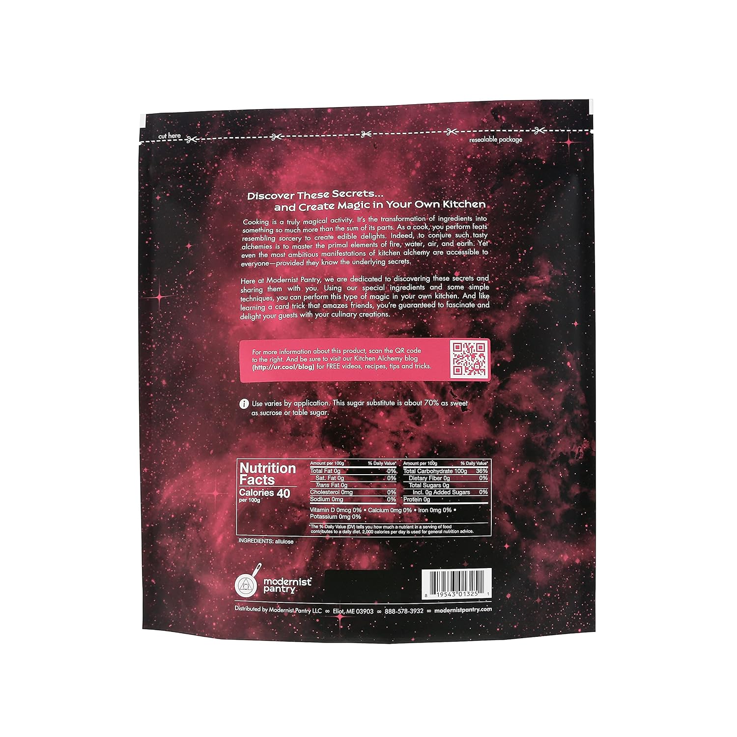 Polvo puro de alulosa vegana sin gluten certificado OU Kosher – 1 kg36 oz.