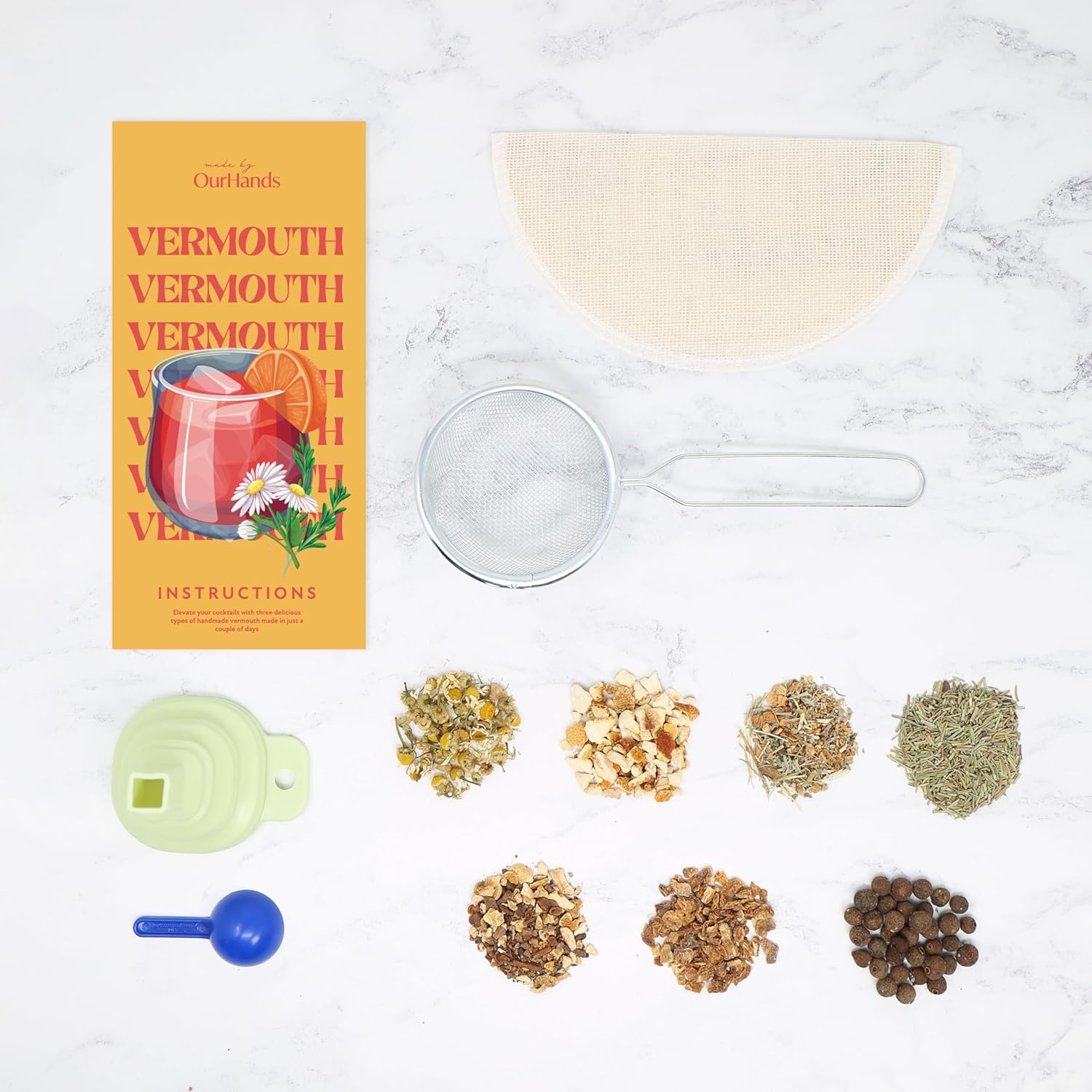 Kit de fabricación de vermut de OurHands – Haz tu propio vermut con ingredientes naturales para cócteles que cambian el juego