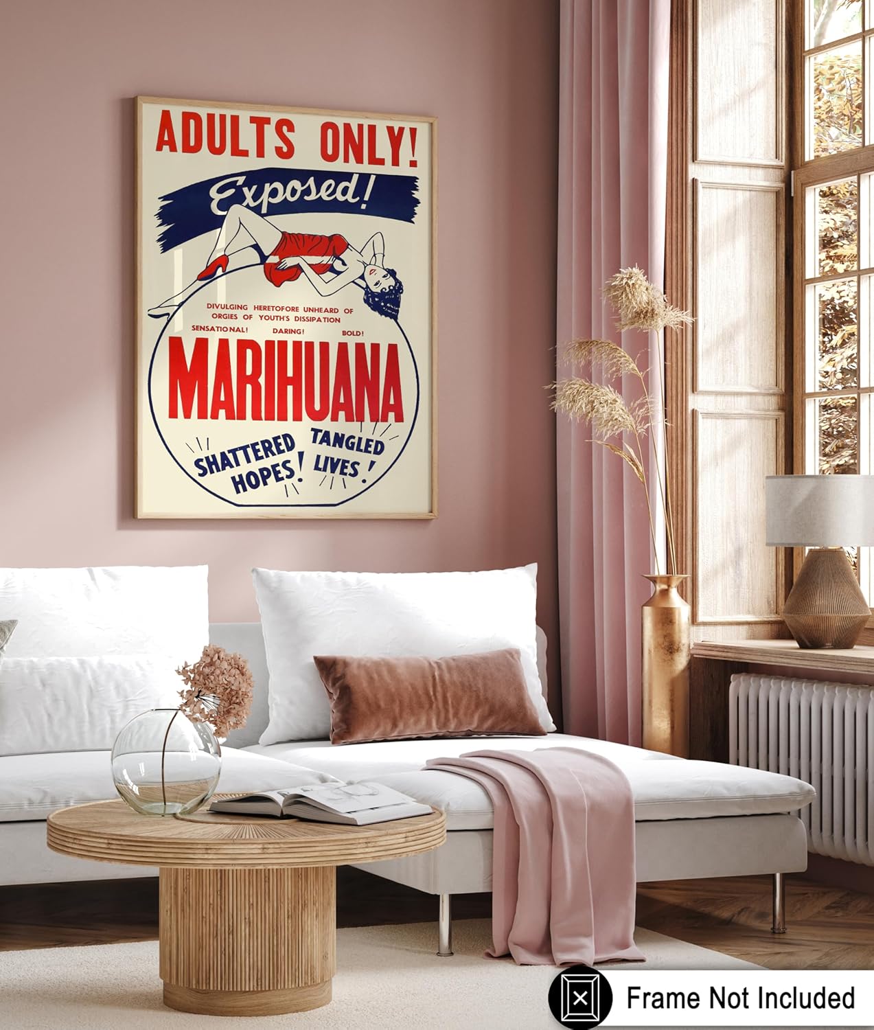 Poster Master Póster vintage de la película de marihuana  Impresión retro expuesta a la marihuana  Arte de marihuana  Regalo para él, ella, hombres,