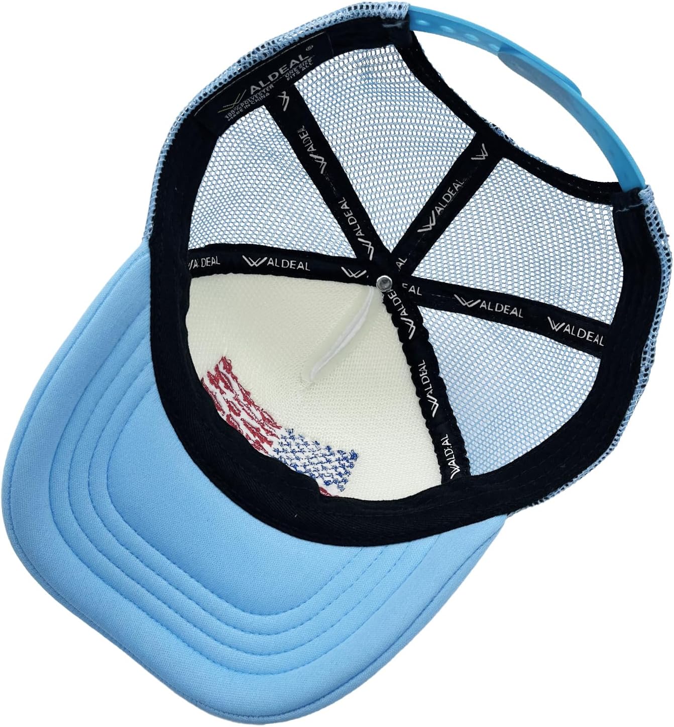 Gorra de béisbol ajustable para niños y niñas de 3 a 13 años con bandera de peces