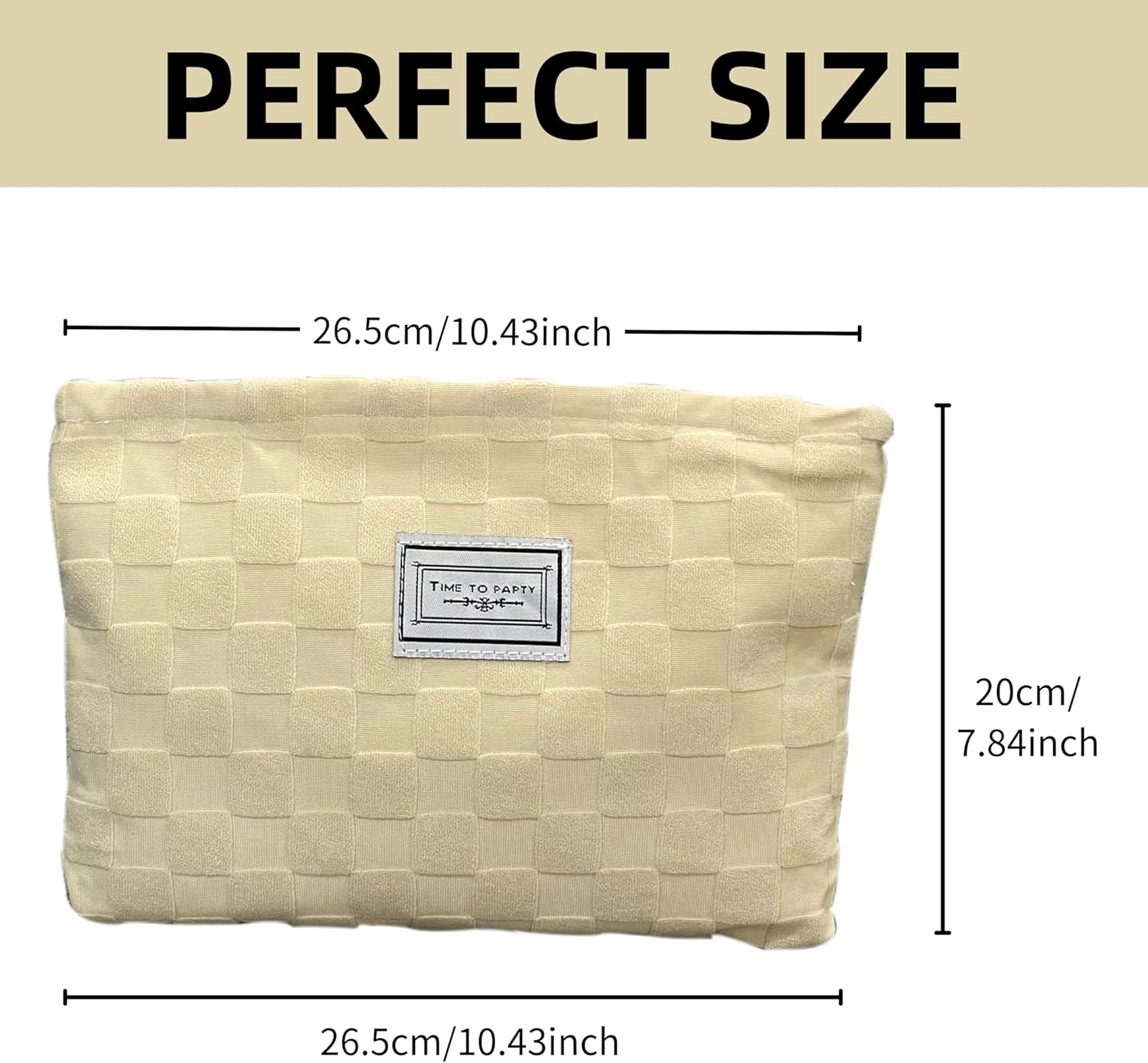 SEAMOON Bolsa de cosméticos, bolsa de maquillaje estética,Pequeña bolsa de maquillaje para viajes,Bolsa de cosméticos de gran capacidad para