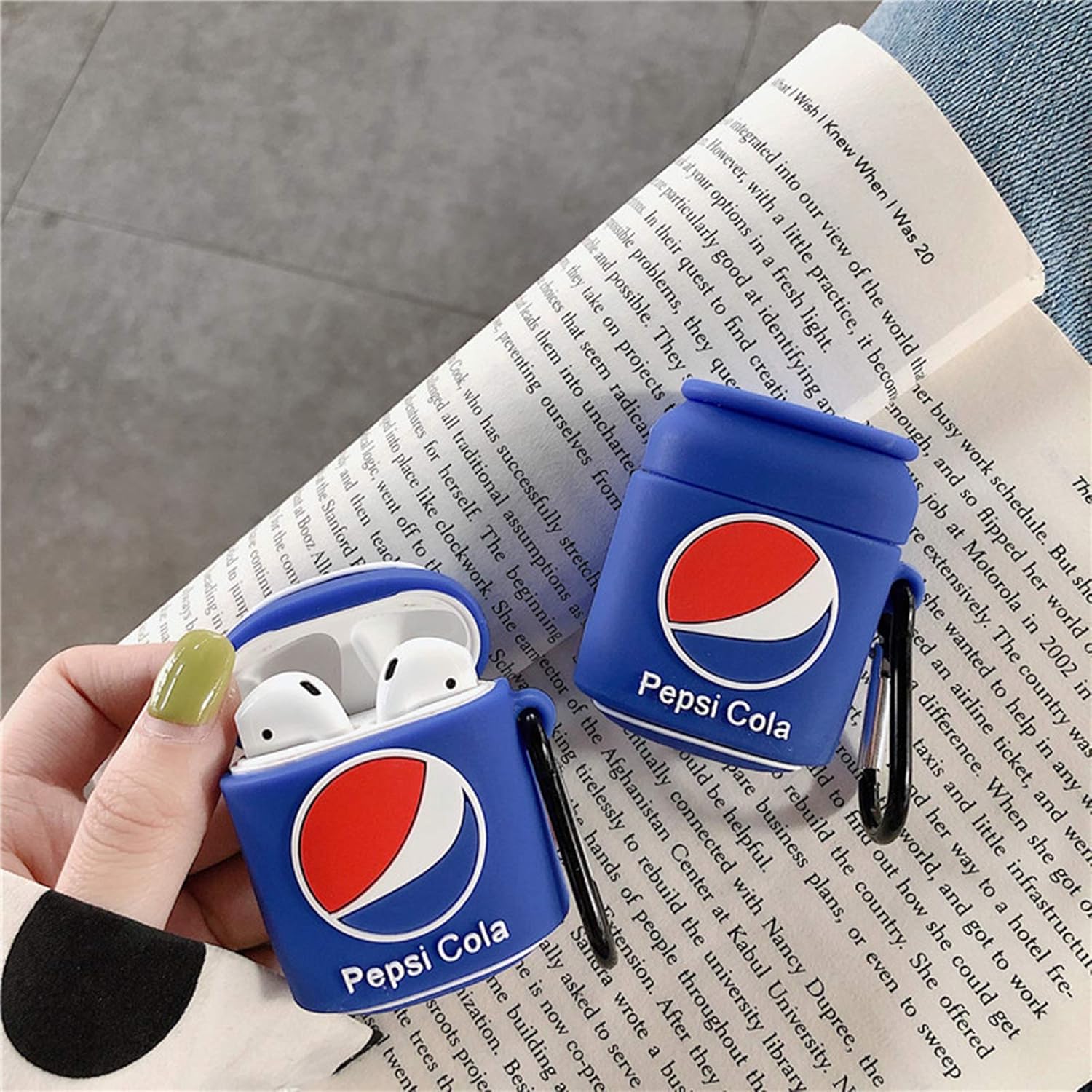 Bonita funda compatible con Apple AirPods 21, funda 3D delgada de silicona a prueba de golpes anticaídas para AirPods, carga de caricaturas, con