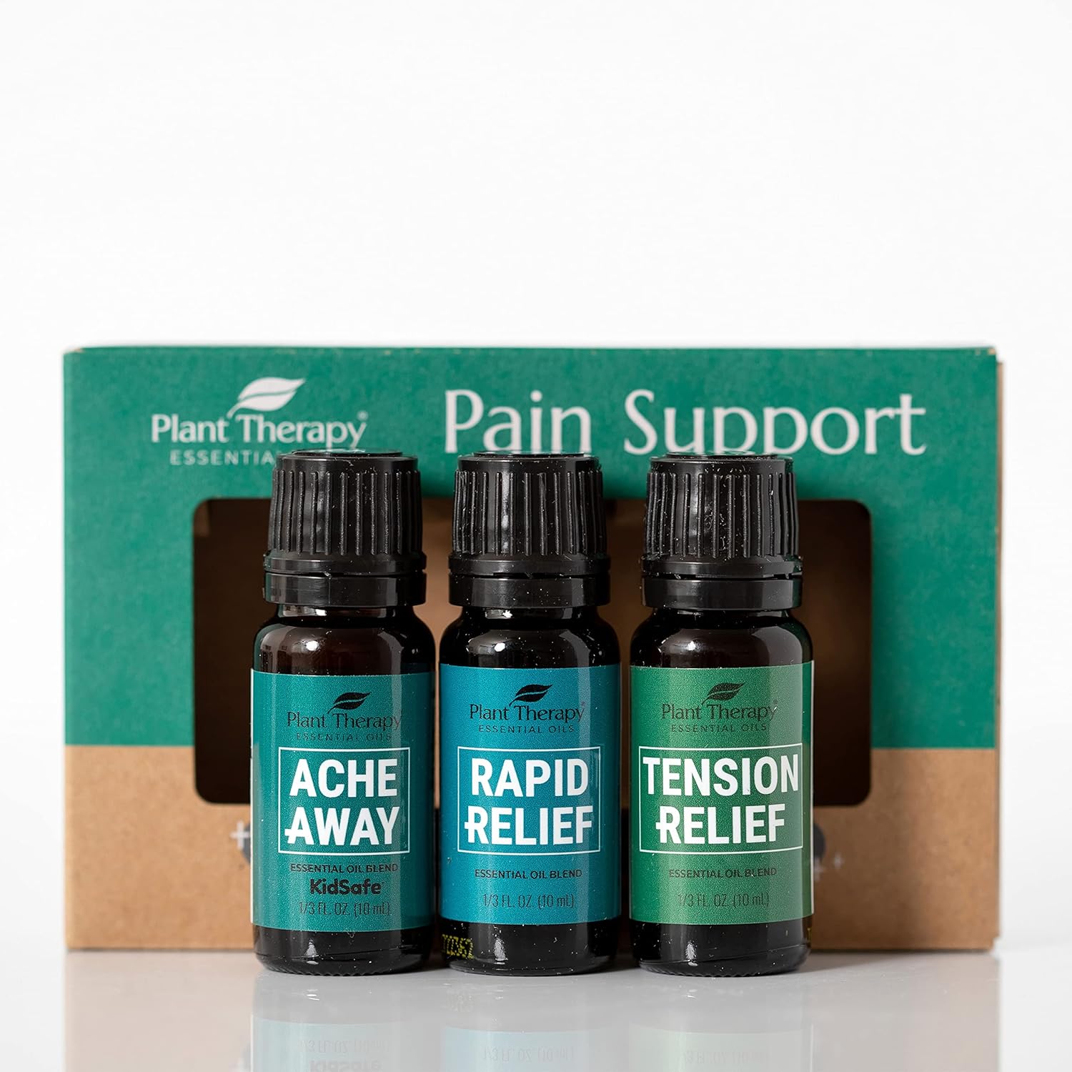 Plant Therapy Juego de mezcla de aceites esenciales para apoyar el dolor, 0.3 fl oz (13 oz) cada una de las mezclas de aceites esenciales para