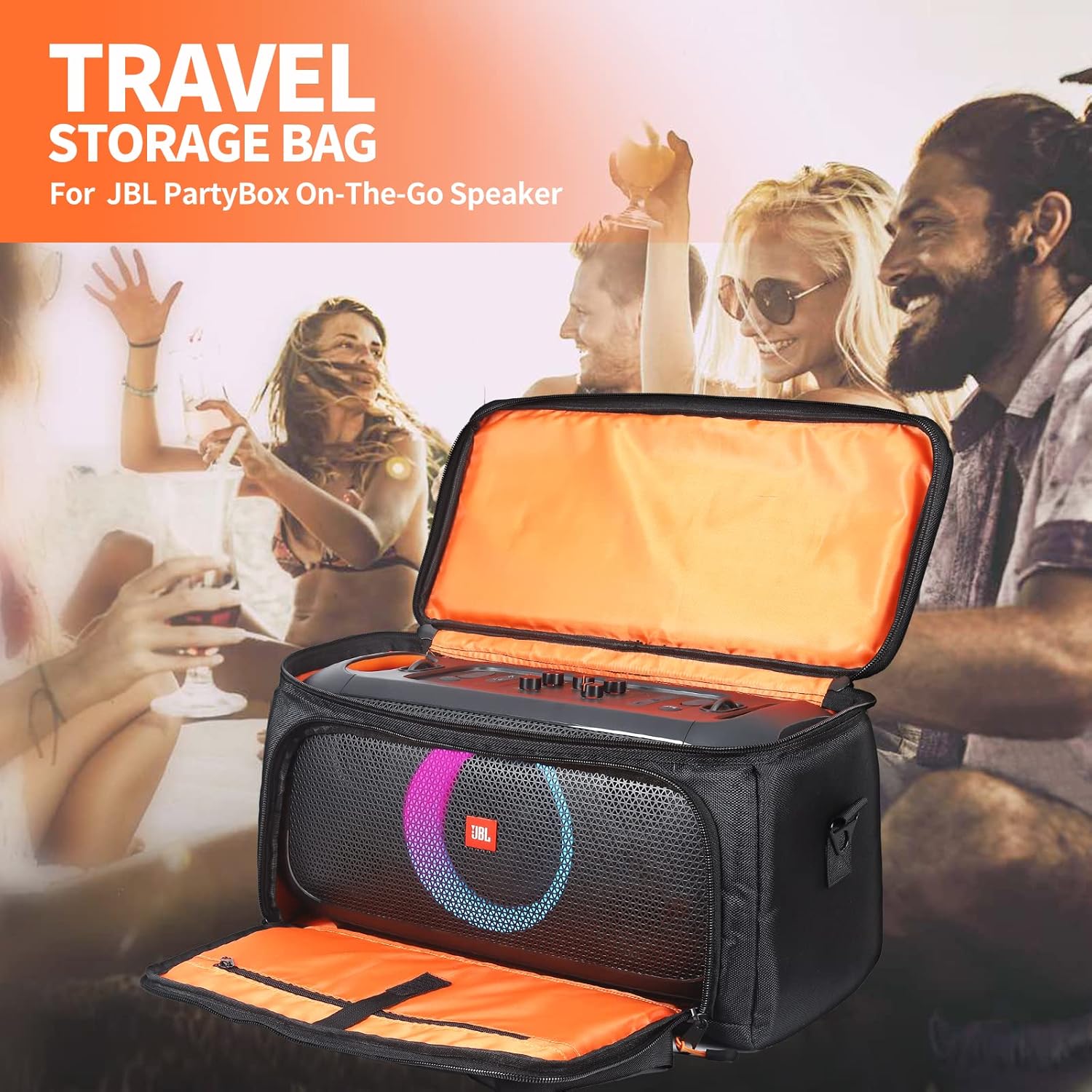 Bolsa de viaje de repuesto para JBL Party Box Series, bolsa de transporte portátil para altavoz JBL (para JBL partybox sobre la marcha)
