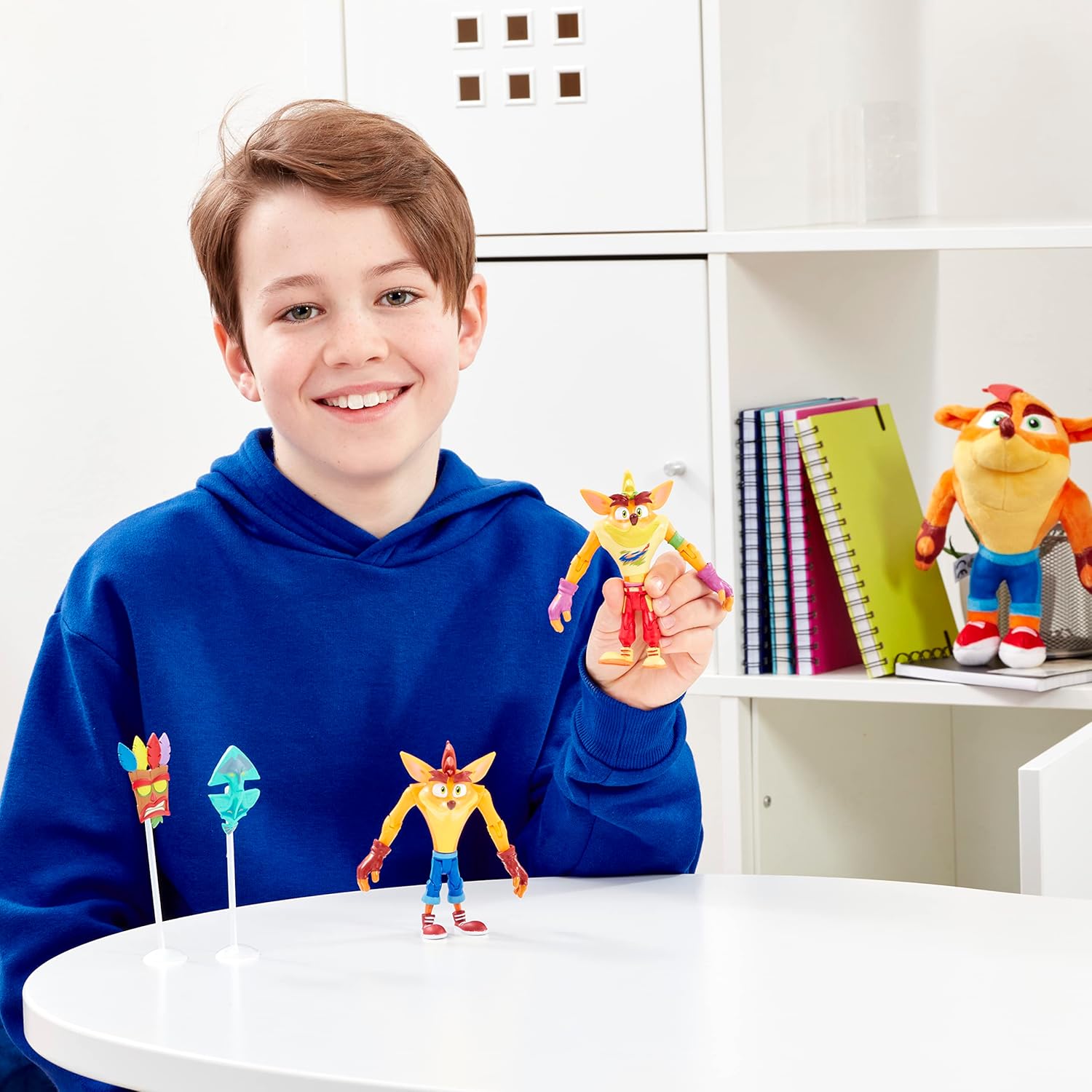 Crash Bandicoot Bandai – Juguete de peluche  Juguete suave coleccionable de 5.9 in  Juguetes de peluche para niñas y niños para fanáticos de los
