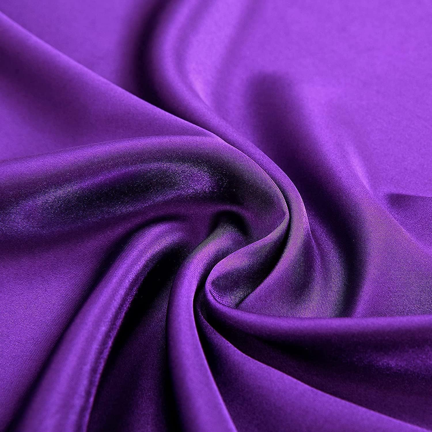 Homiest Sábana encimera de satén morado, sábana encimera individual, sábana superior de tamaño individual, sábana encimera sedosa para colchón