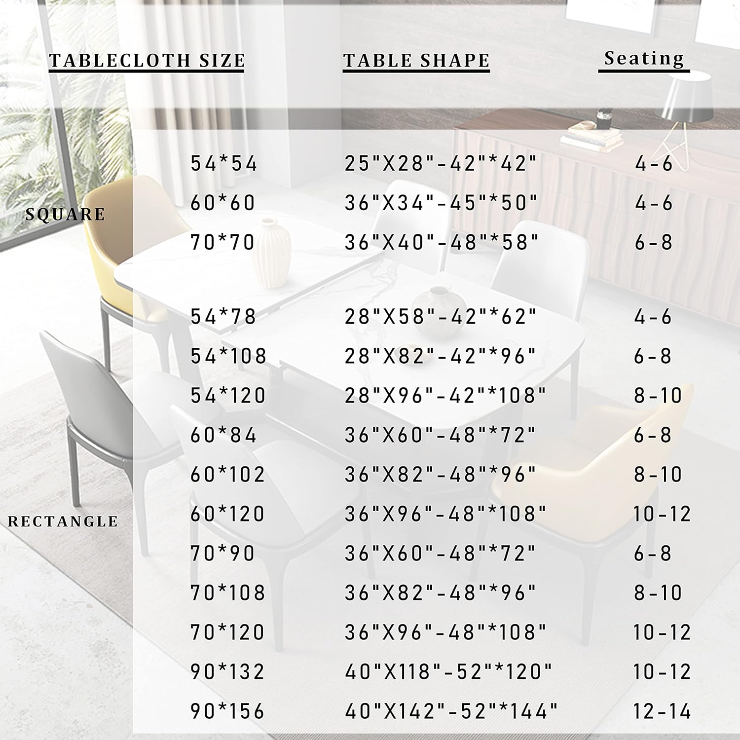 Fitable Mantel rectangular de 54 x 108 pulgadas, resistente a las manchas y a las arrugas, lavable, mantel de tela decorativa para mesa de comedor,
