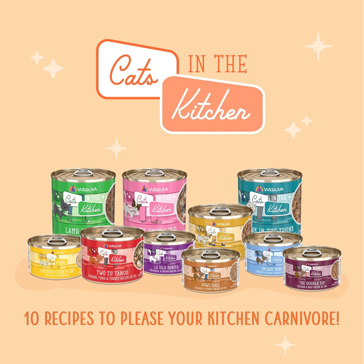 Weruva Cats in The Kitchen – Latas de comida para gatos sin granos