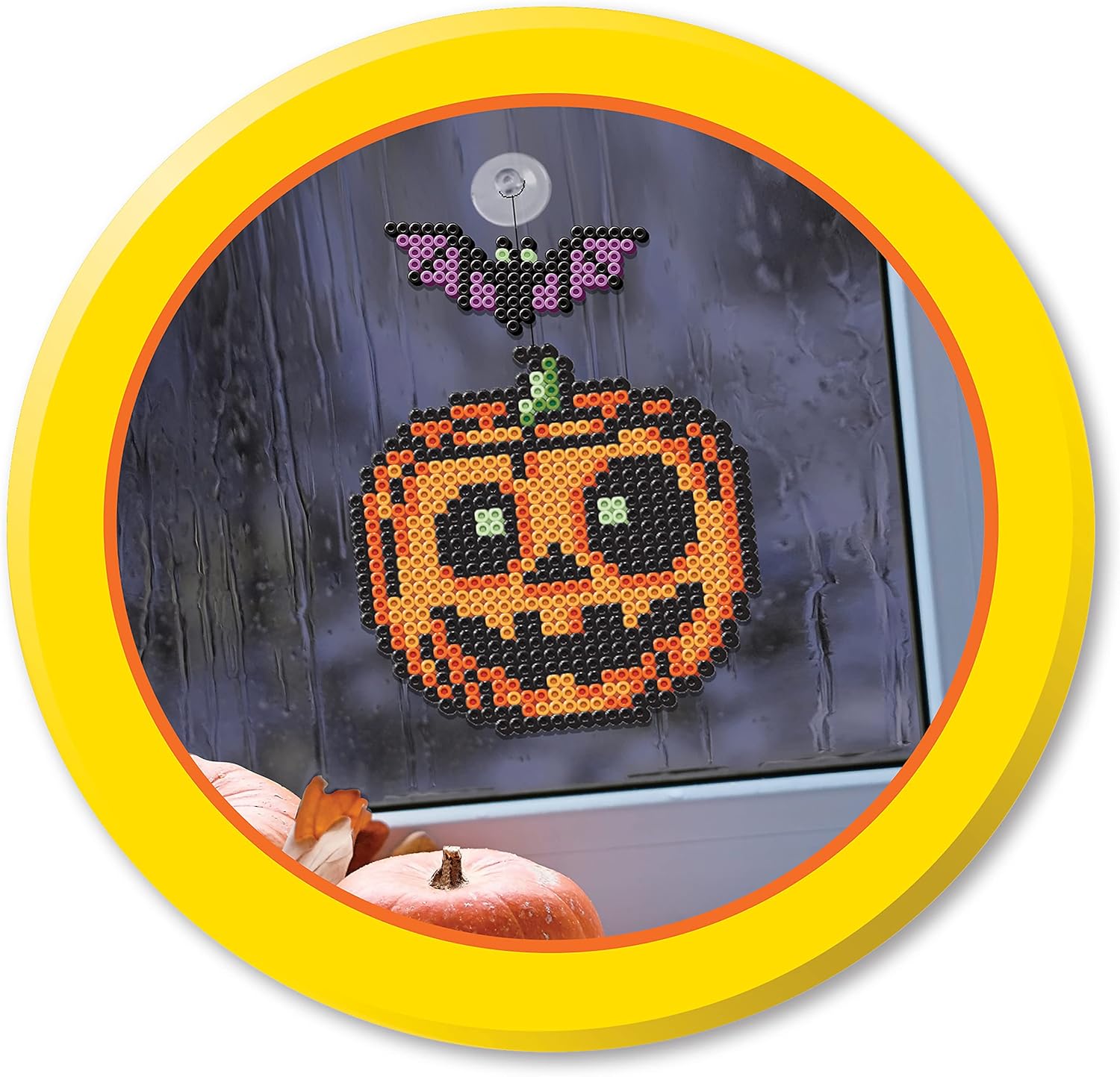 Perler Jack-O’-Lantern and Bat – Kit de cuentas fusibles, multicolor, 1006 piezas
