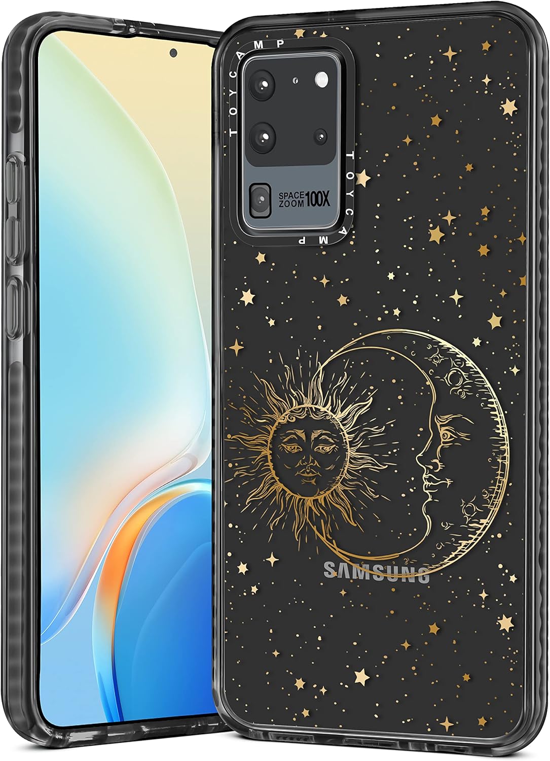 Toycamp Funda para Samsung Galaxy S20 Ultra, lindo y divertido diseño de estrella de sol, luna para mujeres, niñas, niños y adolescentes para Galaxy
