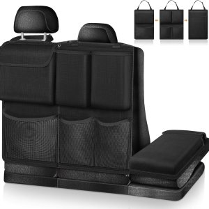 FINPAC Organizador y almacenamiento para maletero de automóvil, organizador desmontable para colgar en el respaldo del asiento con cremalleras, FINPAC Organizador y almacenamiento para maletero de automóvil, organizador desmontable para colgar en el respaldo del asiento con cremalleras,