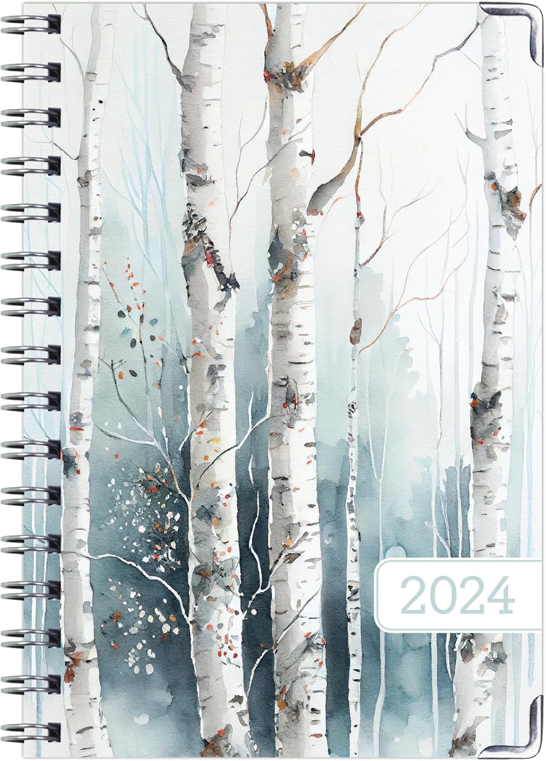 Agenda 2024 de tapa dura (noviembre de 2023 a diciembre de 2024) agenda diaria, semanal, mensual y anual, de 5.5 x 8 pulgadas, marcapáginas, carpeta