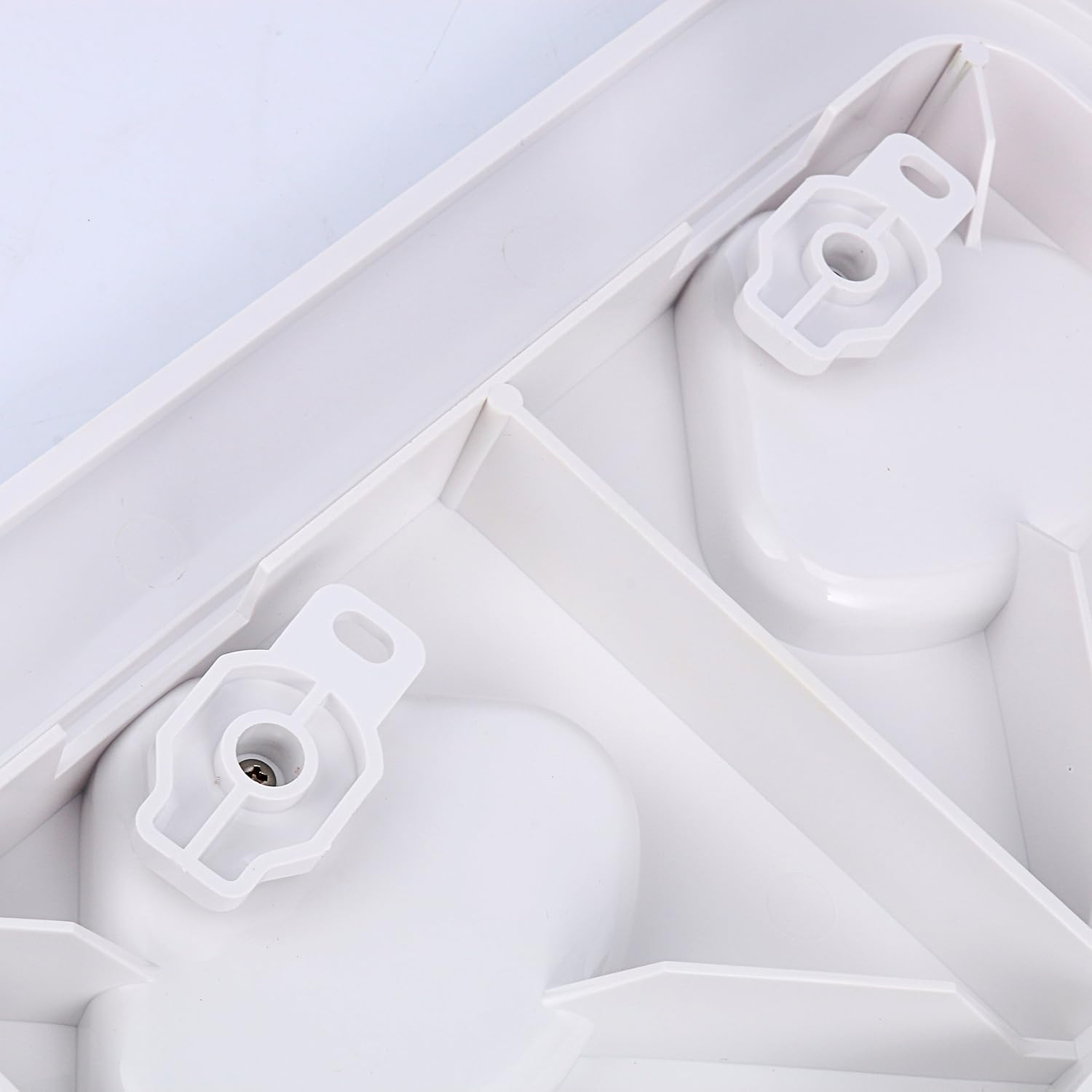 Amarine Made Escotilla de cubierta marina, escotilla de acceso para cubierta de barco y tapa 14-12 “x 14-58” – Blanco – 14.567 inx14.764 in