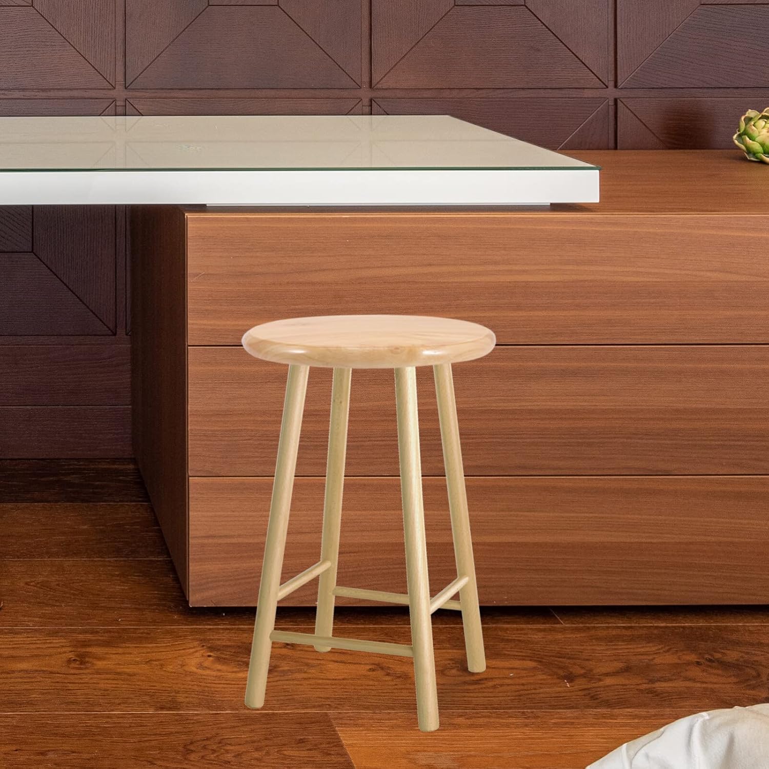 DOITOOL Taburete de madera para sillas de bar, 2 piezas de repuesto de asiento de taburete de bar de madera, asiento redondo de 12 pulgadas, asiento