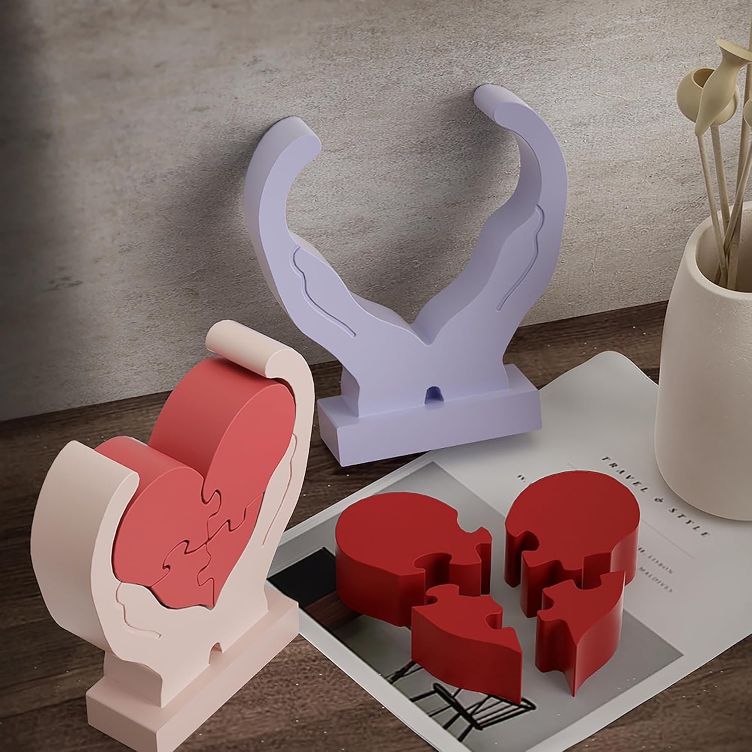 Molde de resina de corazón, molde de mano, molde de silicona hecho a mano para hacer velas de resina, suministros de manualidades, molde 3D, molde