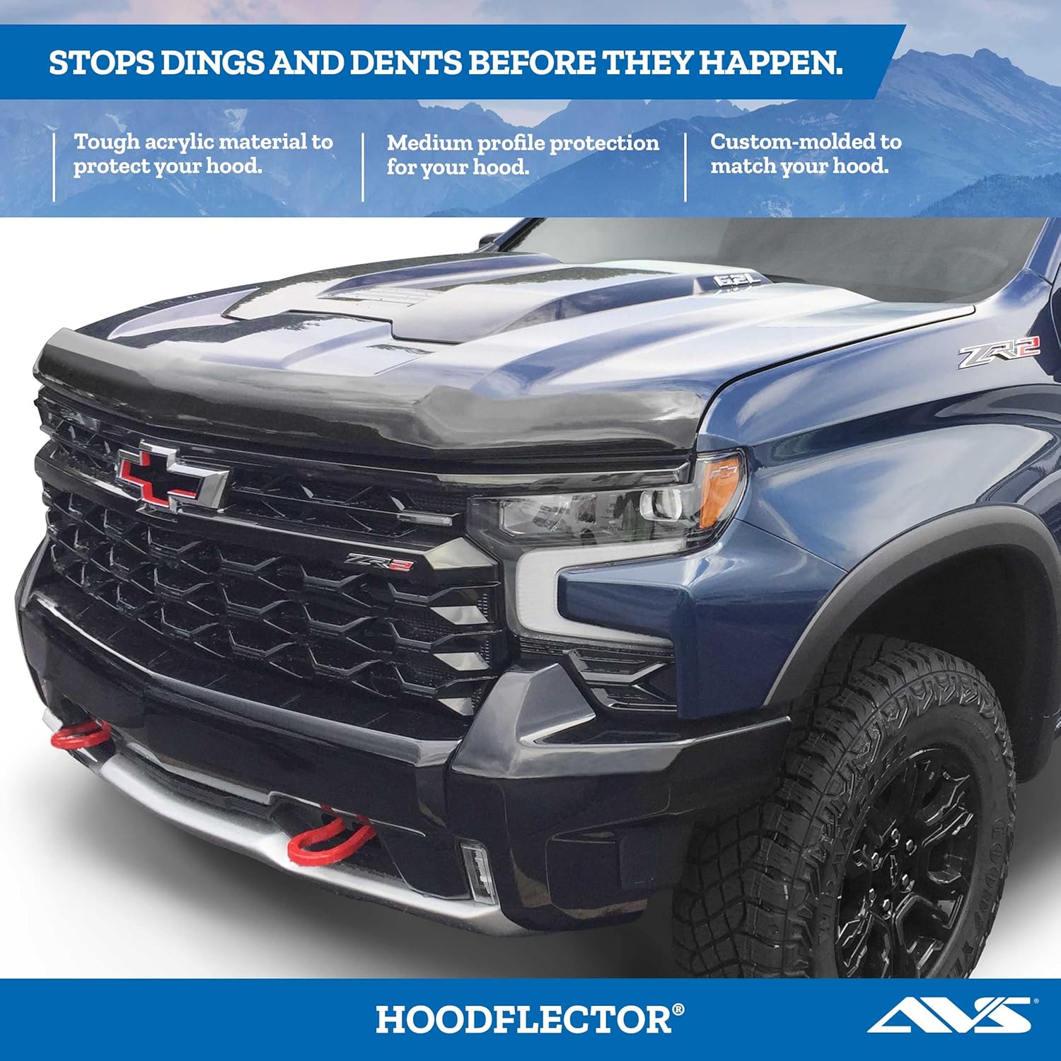 Auto Ventshade AVS HoodflectorBug Shield  Chevrolet 88-99 y GMC CK1500, 2500, 3500, 92-99 Yukon & Suburban, 92-94 Blazer, 95-99 Tahoe, 2000