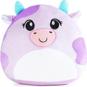 Almohada de felpa de vaca de 12 pulgadas, felpa ultrasuave, juego de almohada de peluche suave Kawaii para niños y niñas, animal de peluche de vaca, Almohada de felpa de vaca de 12 pulgadas, felpa ultrasuave, juego de almohada de peluche suave Kawaii para niños y niñas, animal de peluche de vaca,
