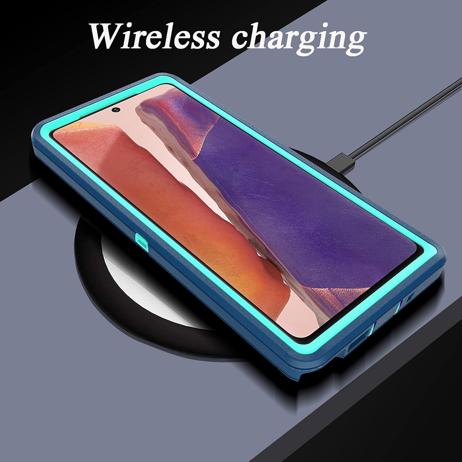 YmhxcY Note 20 – Funda con película de TPU flexible autorreparable (paquete de 2) y película protectora de pantalla para lente de cámara (paquete de