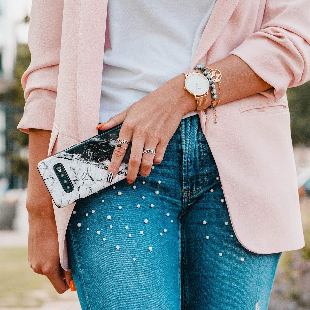 BURGA Funda para teléfono compatible con Samsung Galaxy S20 – Carcasa rígida híbrida de 2 capas + funda protectora de silicona – Contradicción fatal