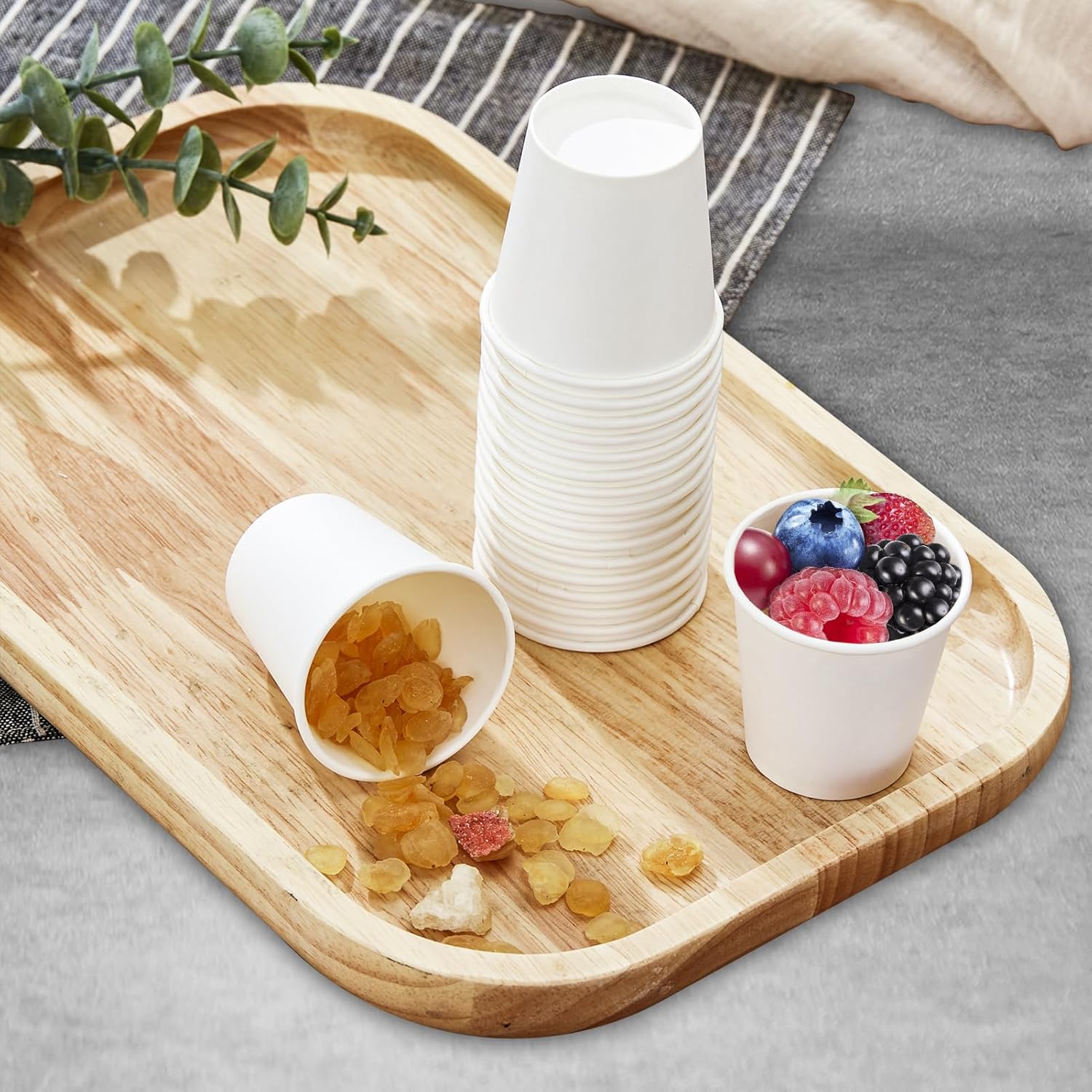 SIUQ Paquete de 1200 vasos de papel de 3 onzas, pequeños vasos desechables para enjuague bucal para baño, tazas de espresso, mini vasos de papel
