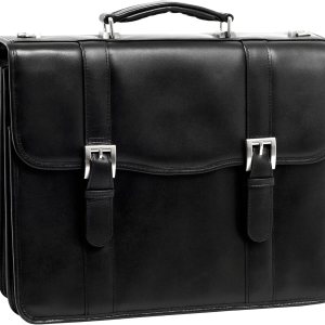 McKlein Serie V, FLOURNOY, cuero de vaca de grano superior, maletín para portátil con doble compartimento, negro (85955) McKlein Serie V, FLOURNOY, cuero de vaca de grano superior, maletín para portátil con doble compartimento, negro (85955)